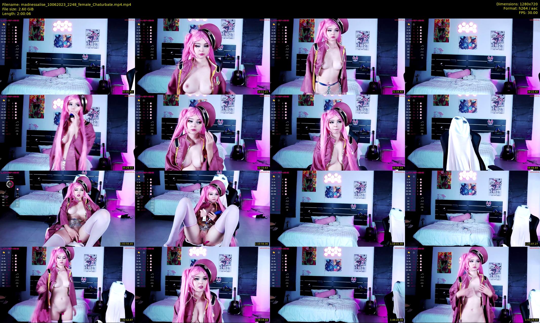 madnessalise — 121 minute Chaturbate female cam show recording, 720p, Jun 10, 2023