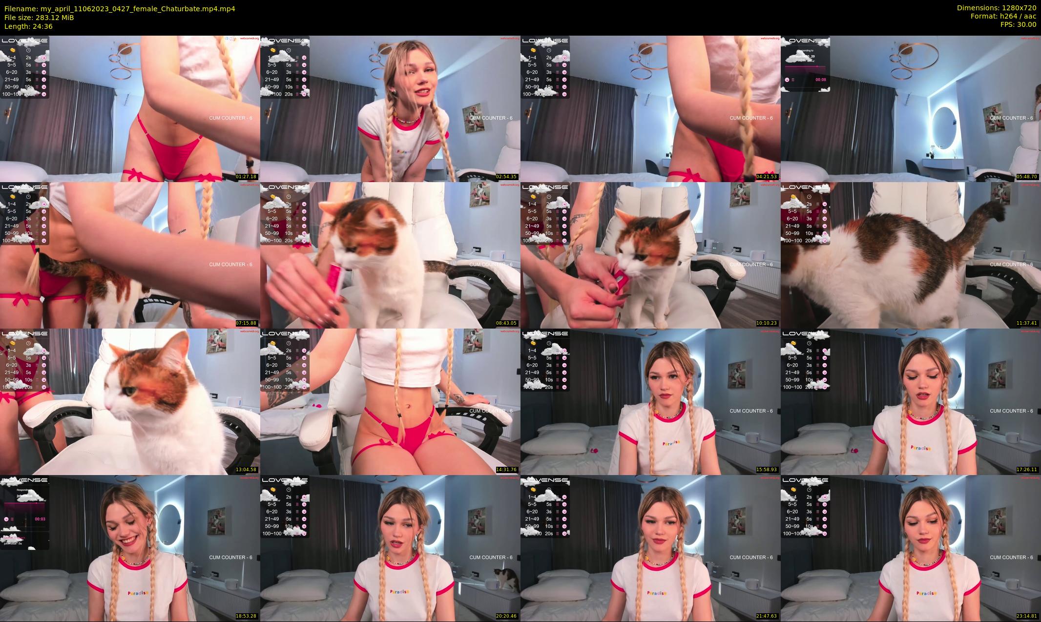 my_april — 25 minute Chaturbate female cam show recording, 720p, Jun 11, 2023