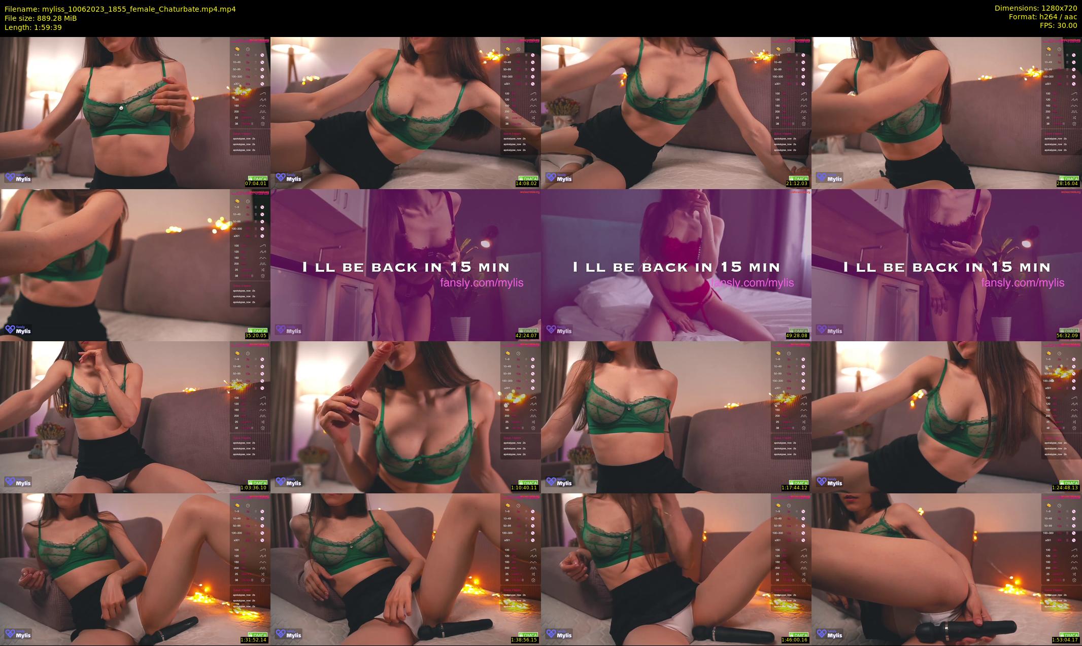 myliss — 120 minute Chaturbate female cam show recording, 720p, Jun 10, 2023
