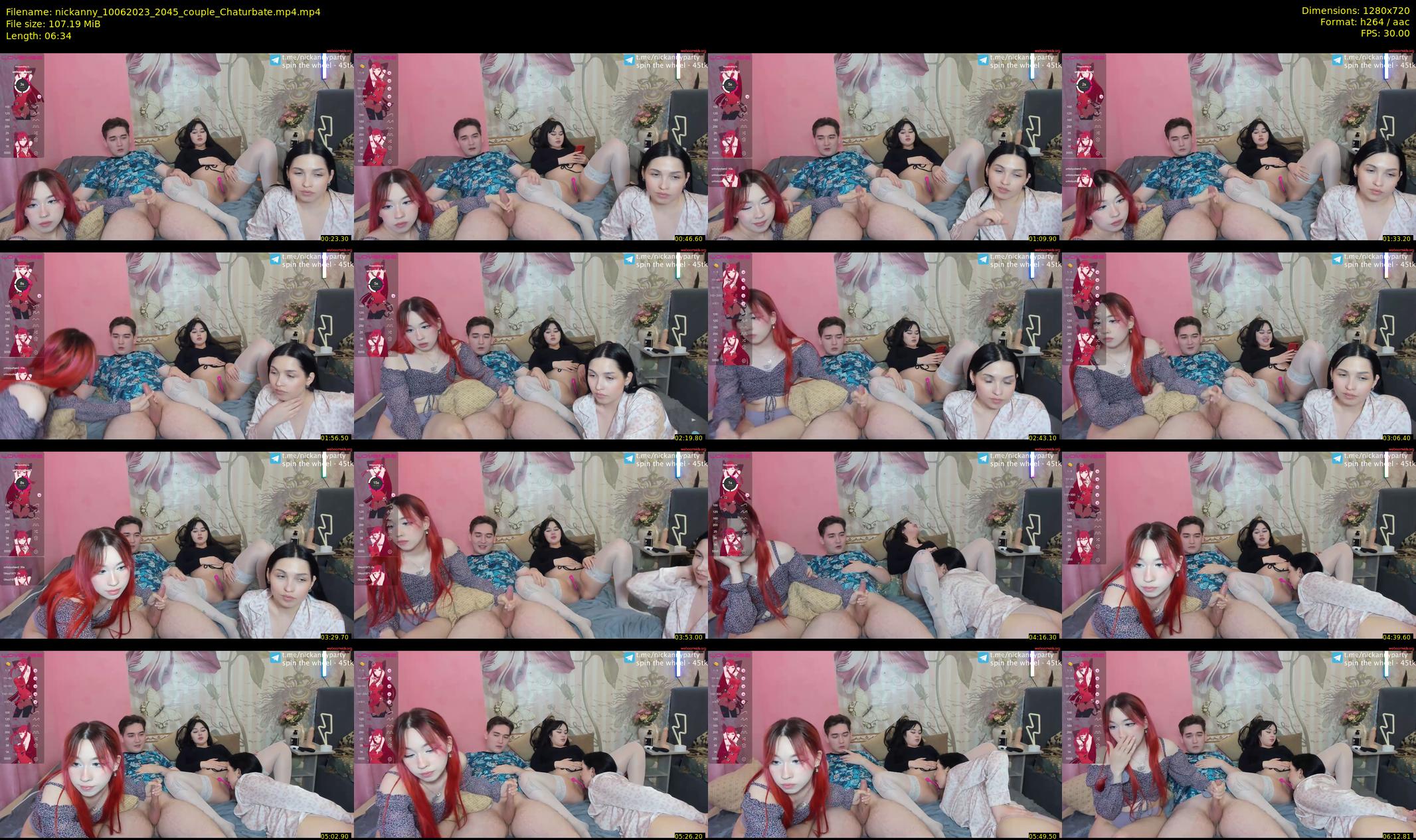 nickanny — 7 minute Chaturbate couple cam show recording, 720p, Jun 10, 2023