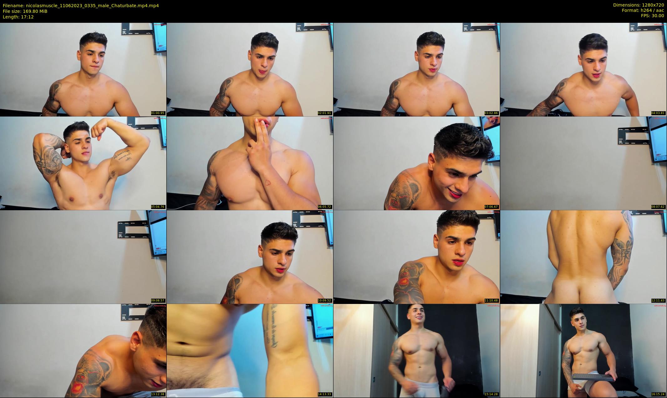 nicolasmuscle — 18 minute Chaturbate male cam show recording, 720p, Jun 11, 2023