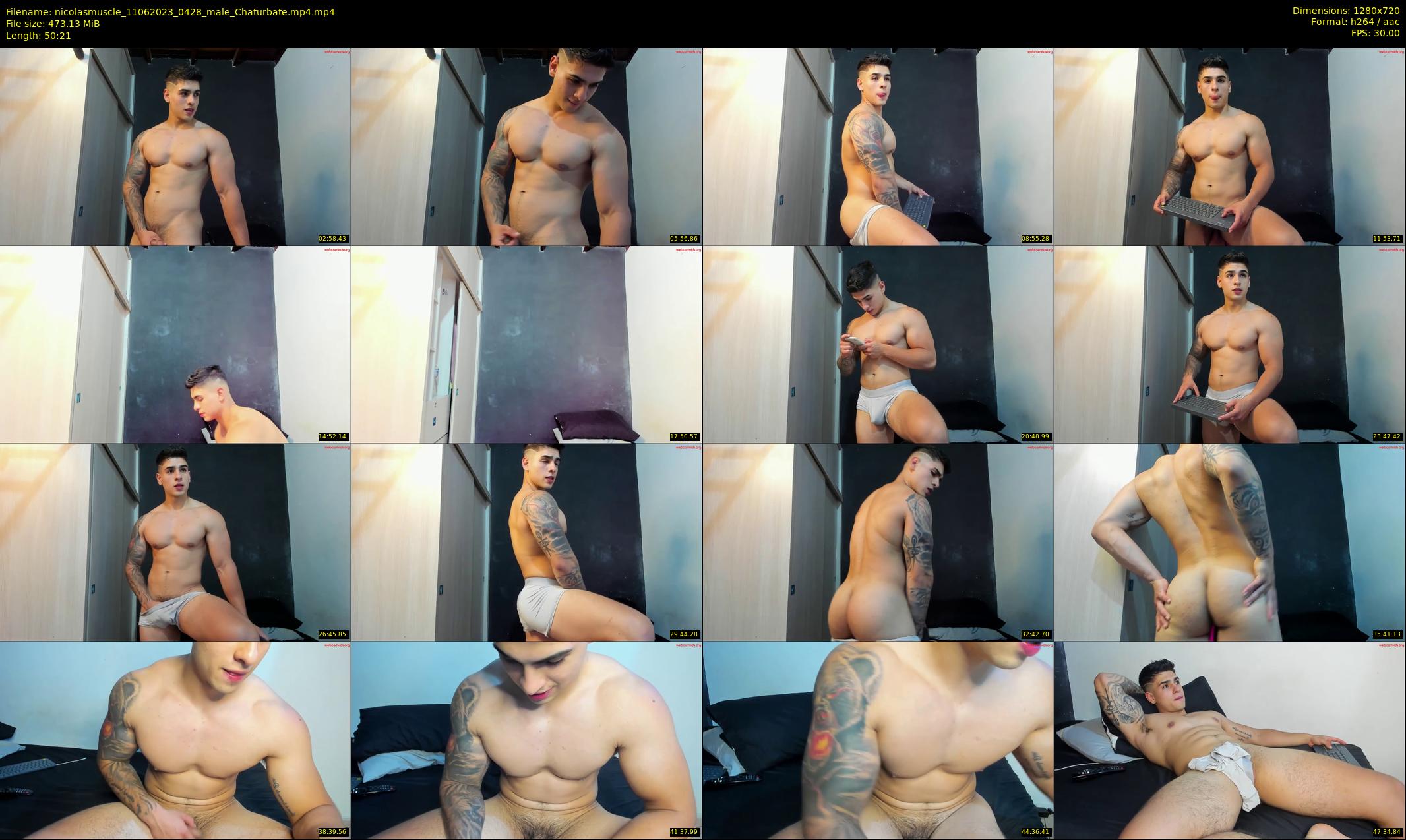 nicolasmuscle — 51 minute Chaturbate male cam show recording, 720p, Jun 11, 2023