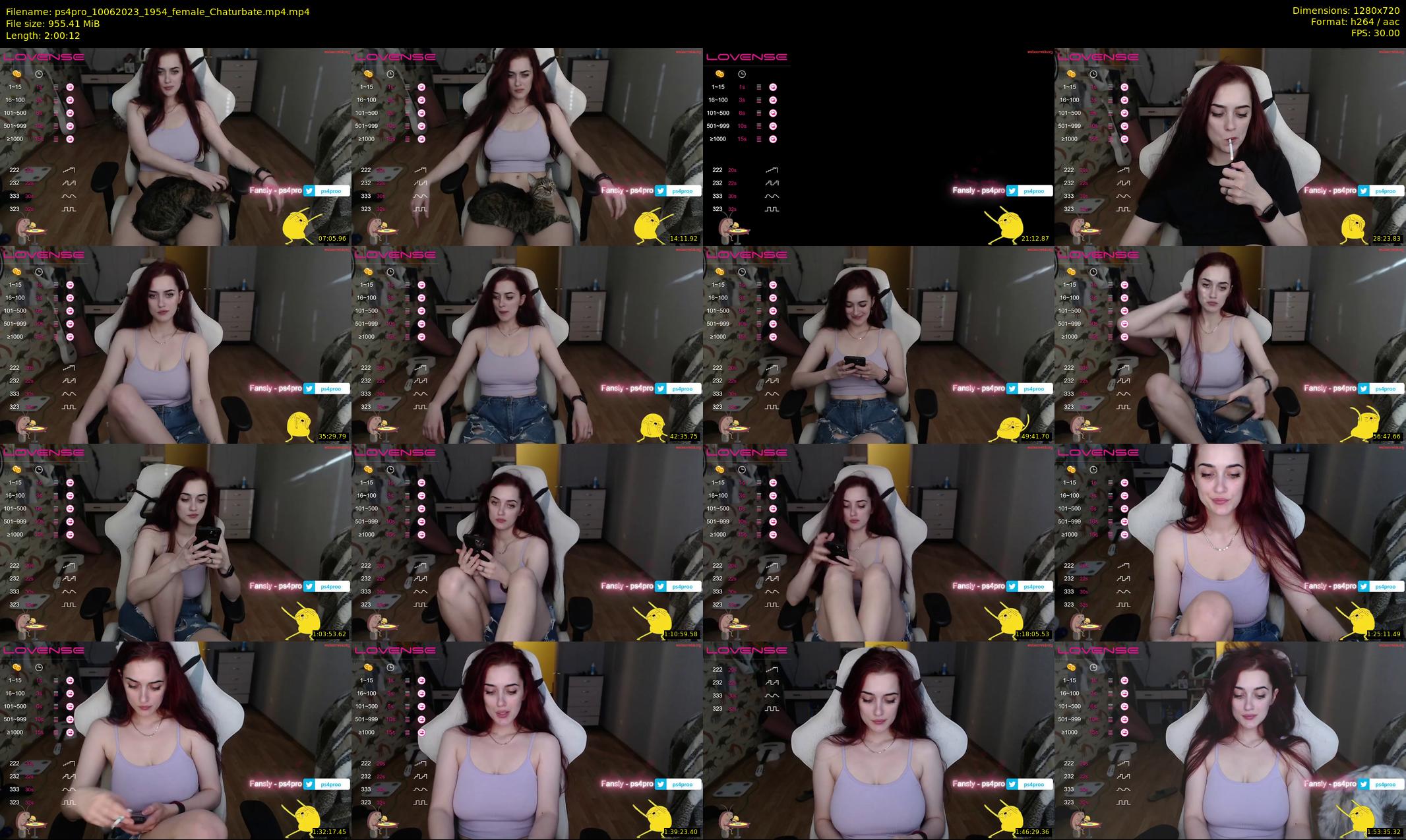 ps4pro — 121 minute Chaturbate female cam show recording, 720p, Jun 10, 2023