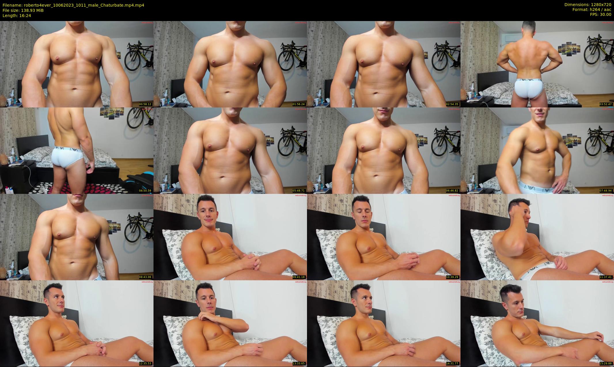 roberto4ever — 17 minute Chaturbate male cam show recording, 720p, Jun 10, 2023