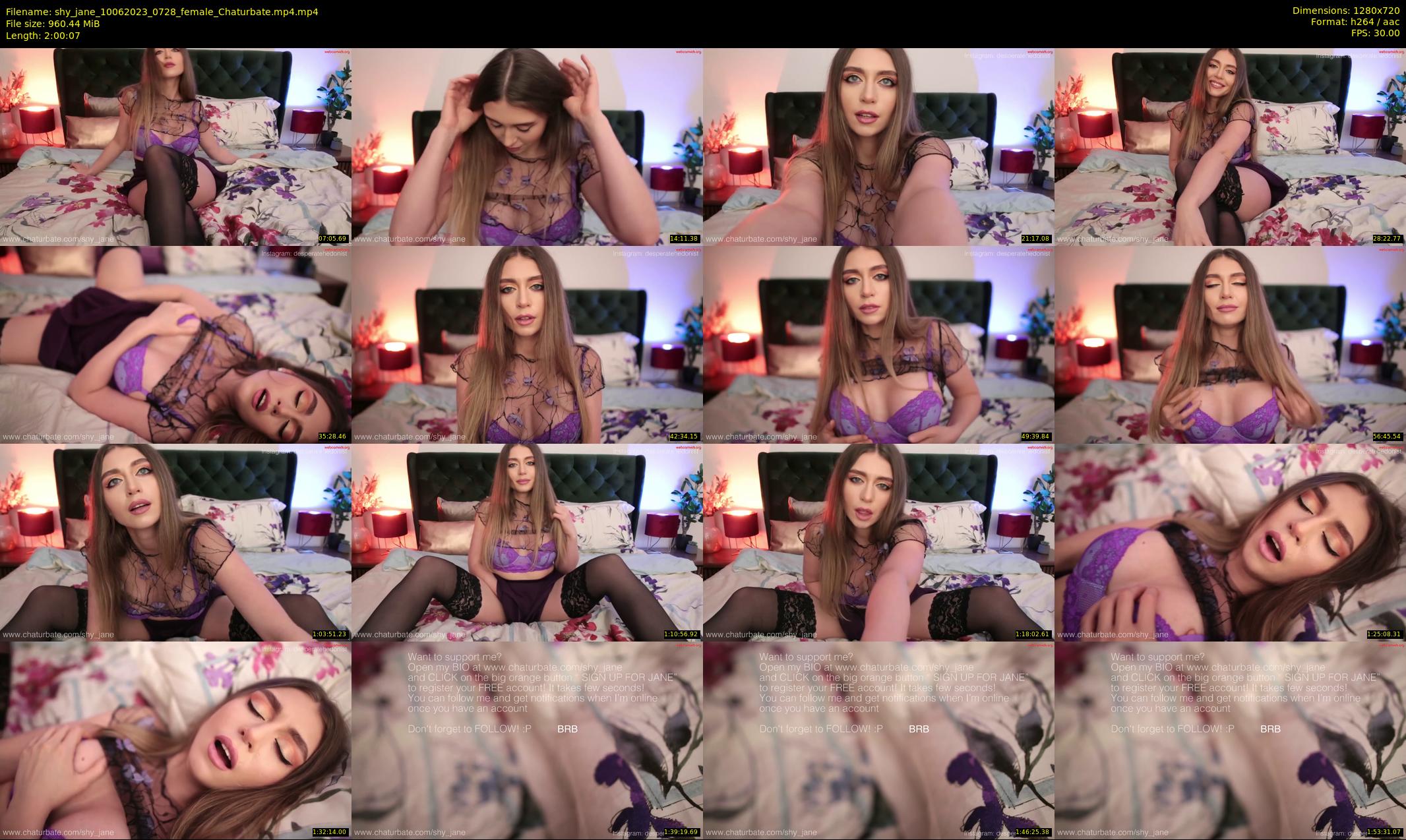 shy_jane — 121 minute Chaturbate female cam show recording, 720p, Jun 10, 2023