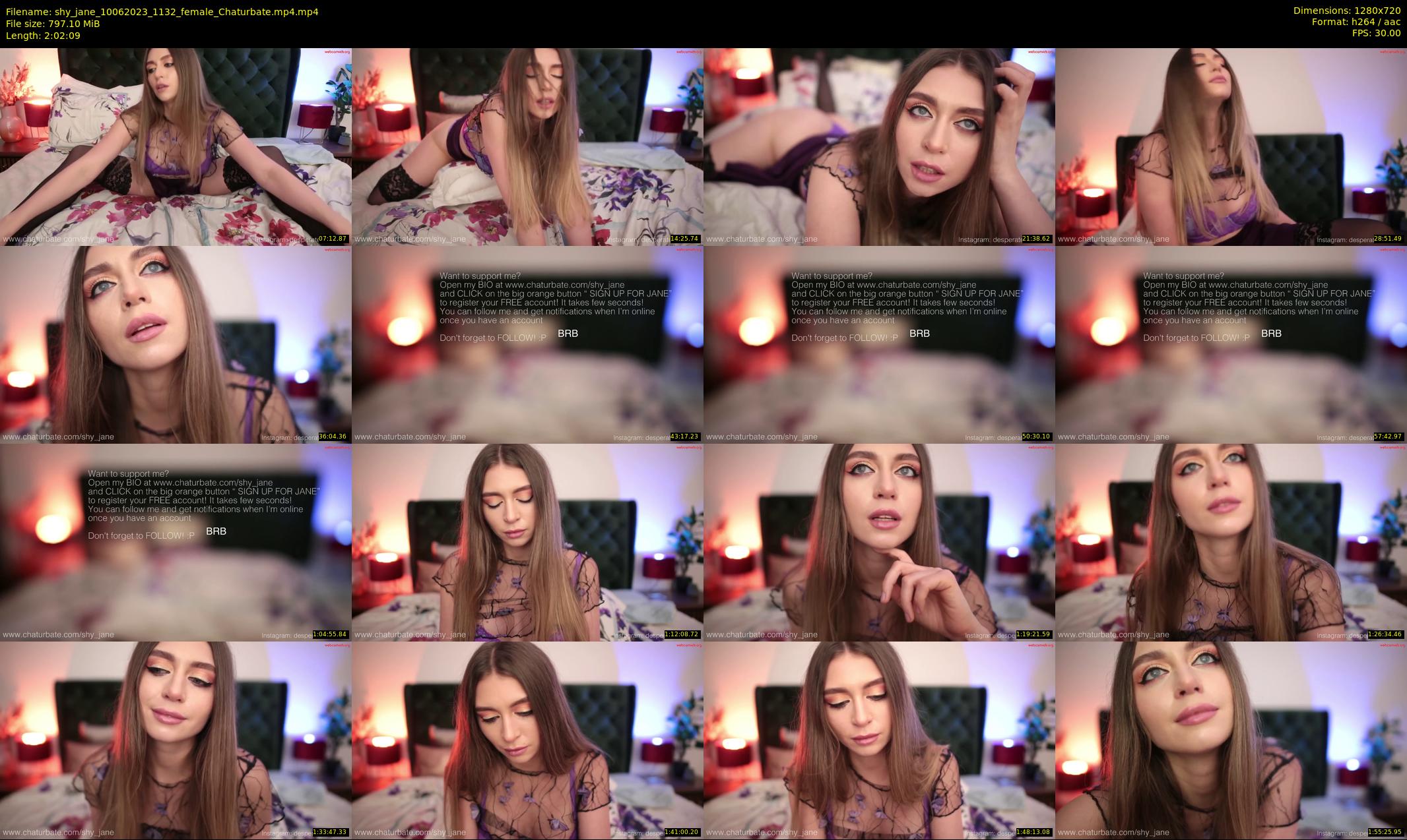 shy_jane — 123 minute Chaturbate female cam show recording, 720p, Jun 10, 2023