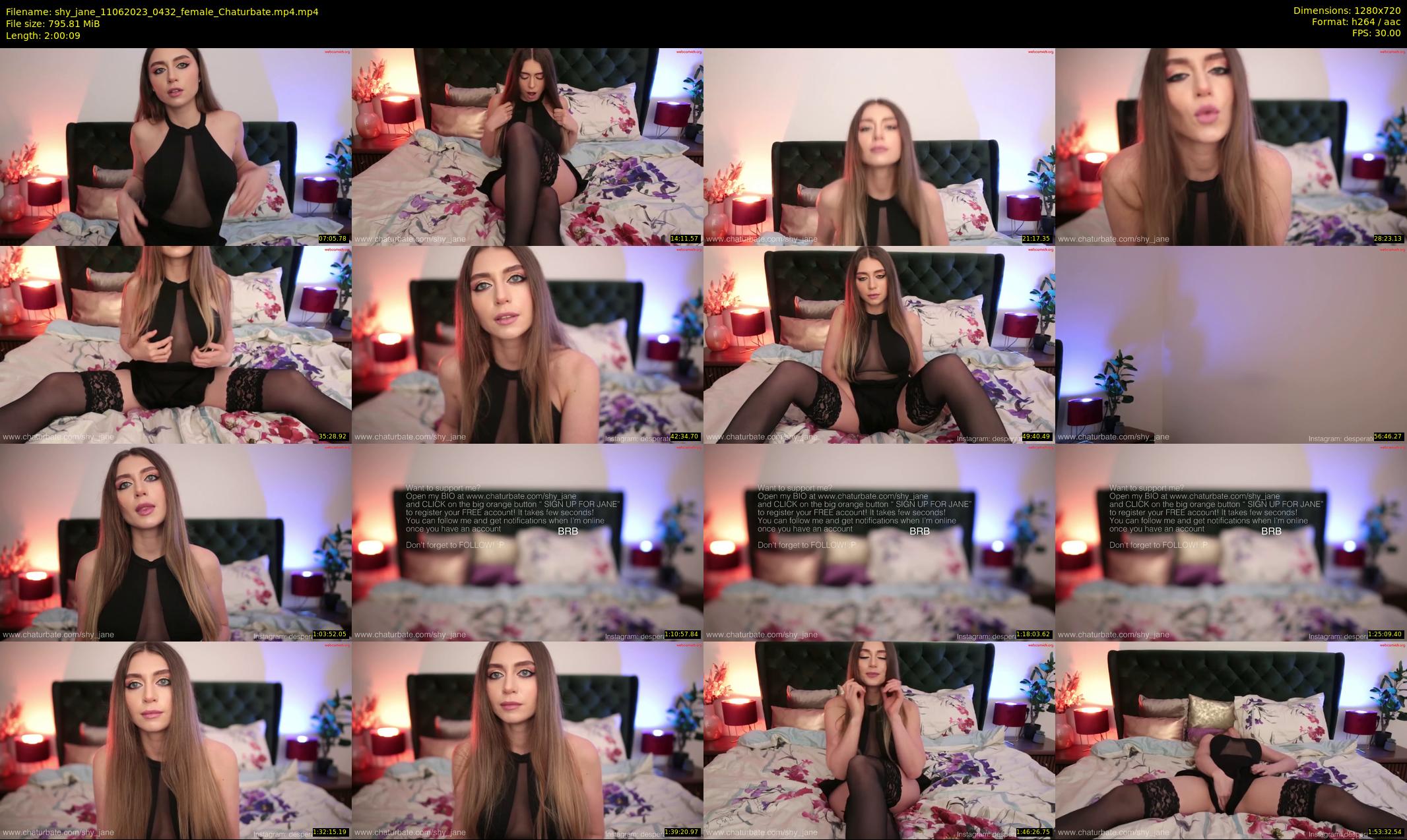 shy_jane — 121 minute Chaturbate female cam show recording, 720p, Jun 11, 2023