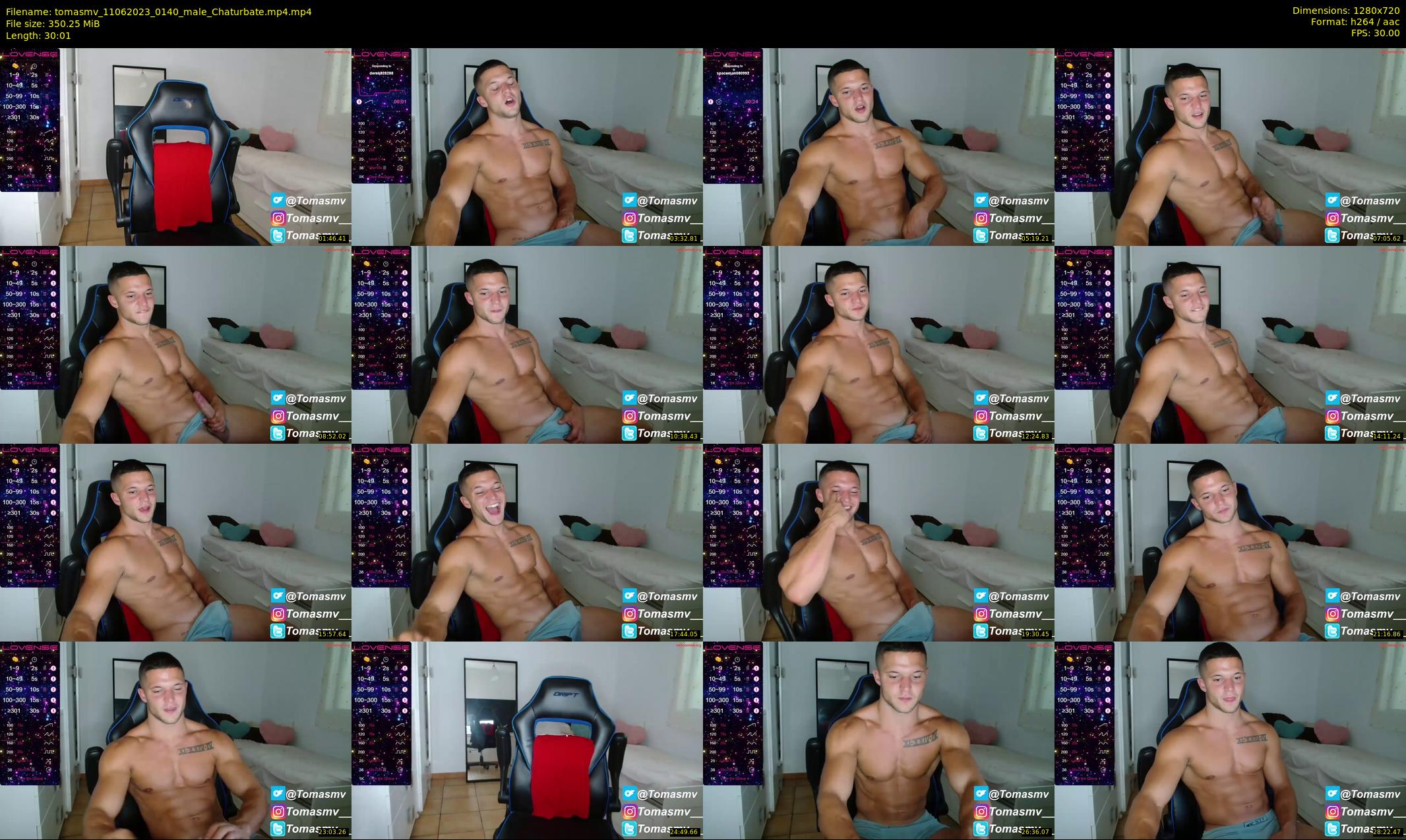 tomasmv — 31 minute Chaturbate male cam show recording, 720p, Jun 11, 2023