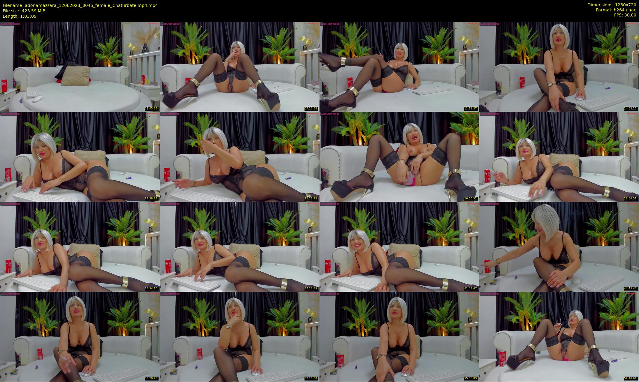 adonamazzara — 64 minute Chaturbate female cam show recording, 720p, Jun 12, 2023