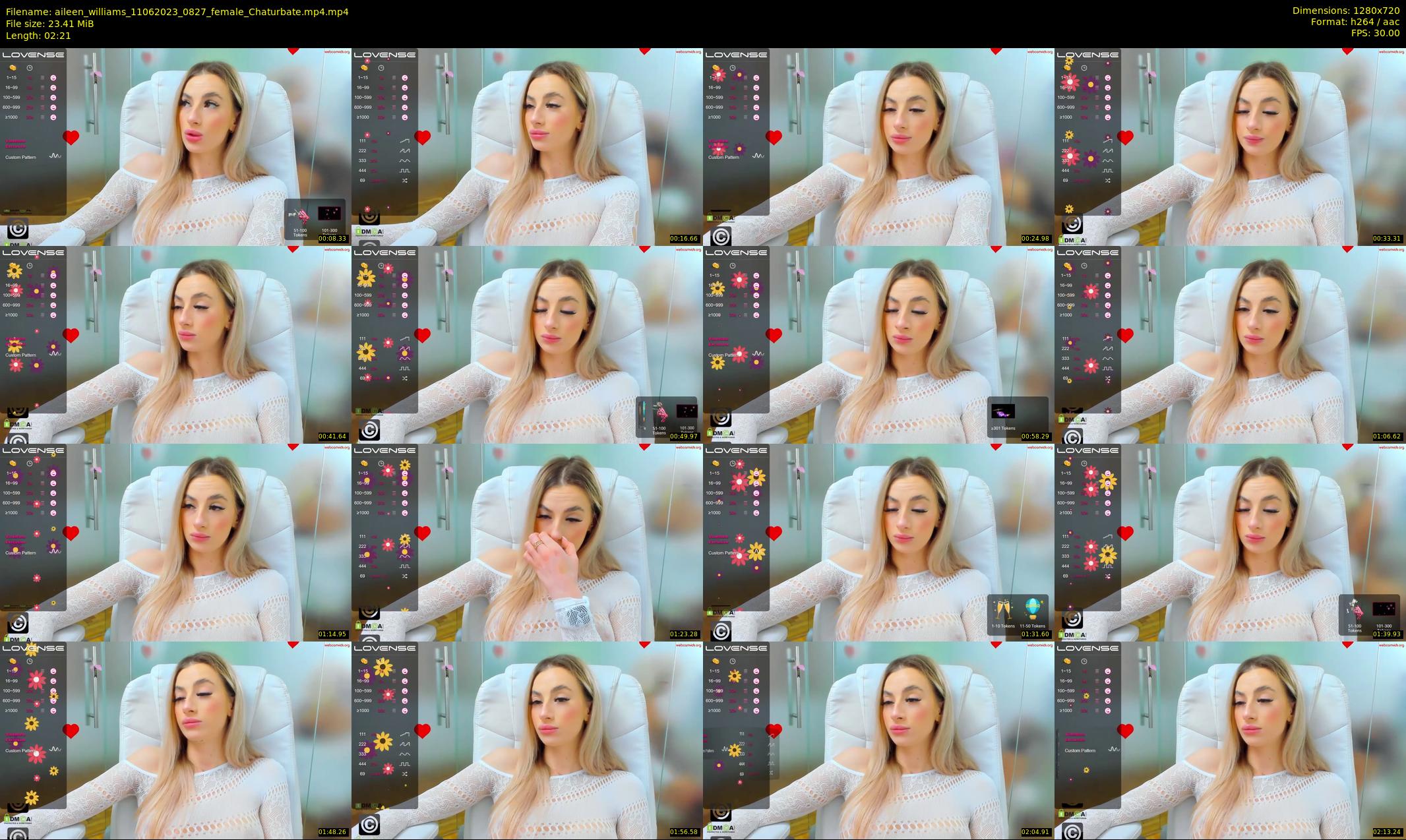 aileen_williams — 3 minute Chaturbate female cam show recording, 720p, Jun 11, 2023