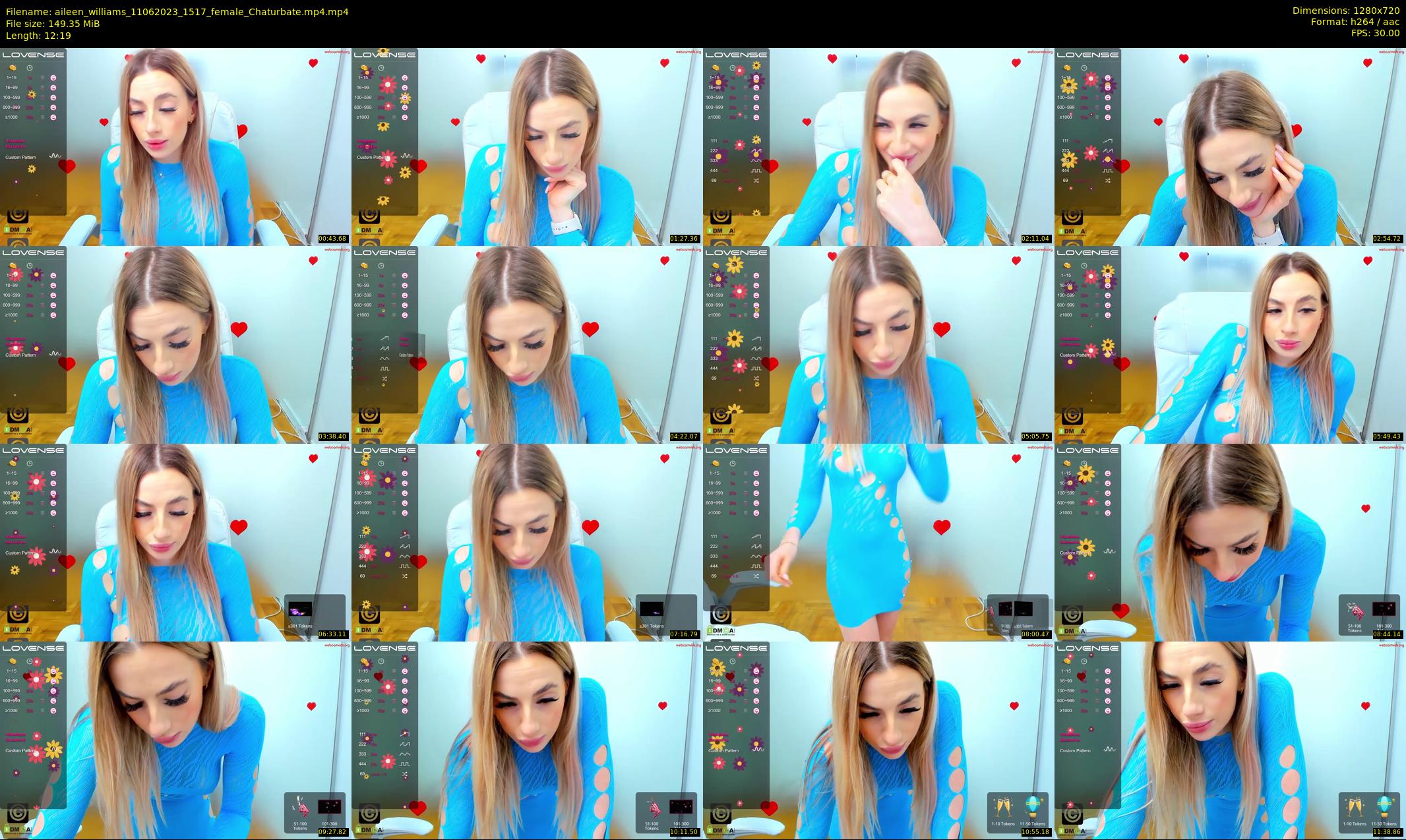 aileen_williams — 13 minute Chaturbate female cam show recording, 720p, Jun 11, 2023