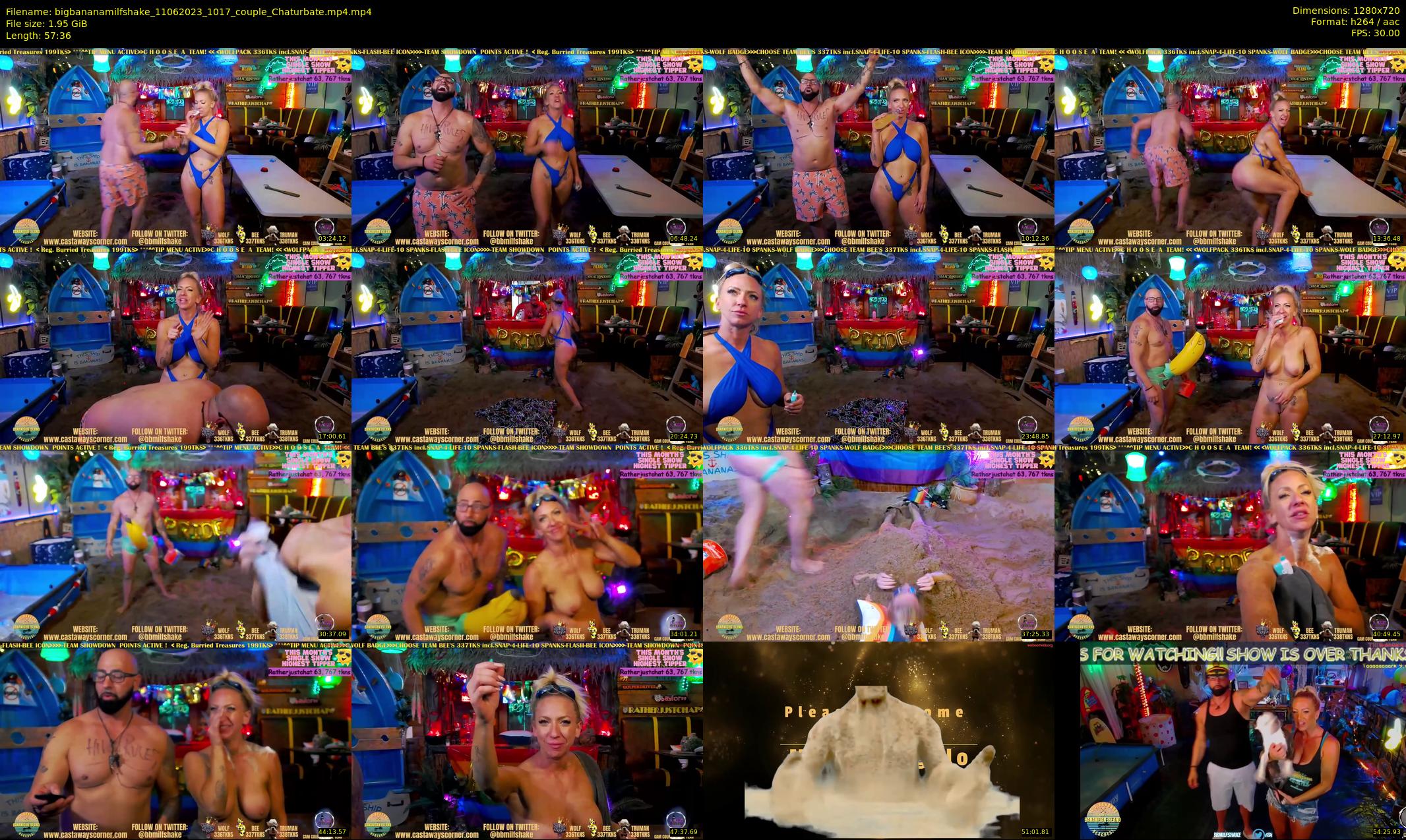 bigbananamilfshake — 58 minute Chaturbate couple cam show recording, 720p, Jun 11, 2023