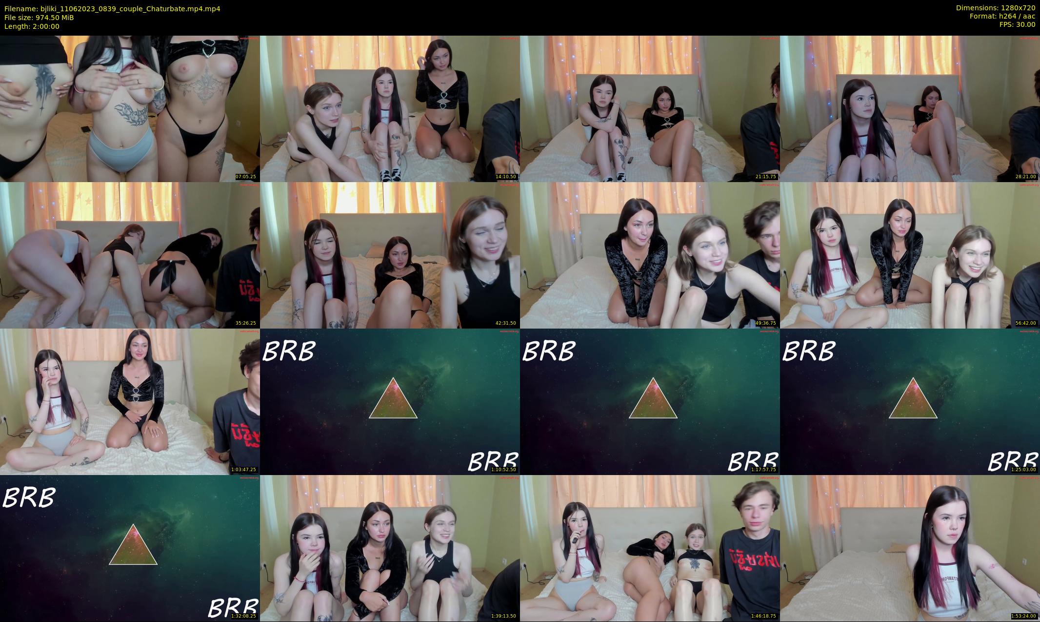 bjliki — 120 minute Chaturbate couple cam show recording, 720p, Jun 11, 2023