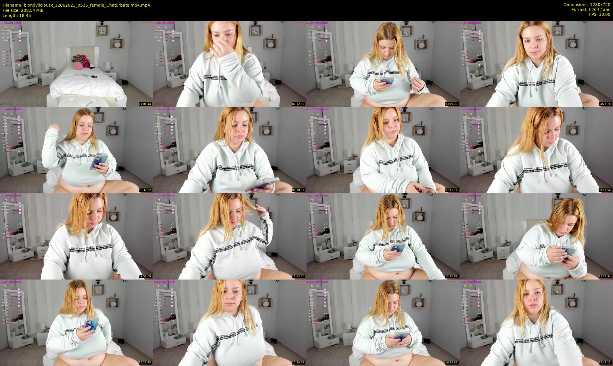 blondyliciousx — 19 minute Chaturbate female cam show recording, 720p, Jun 12, 2023