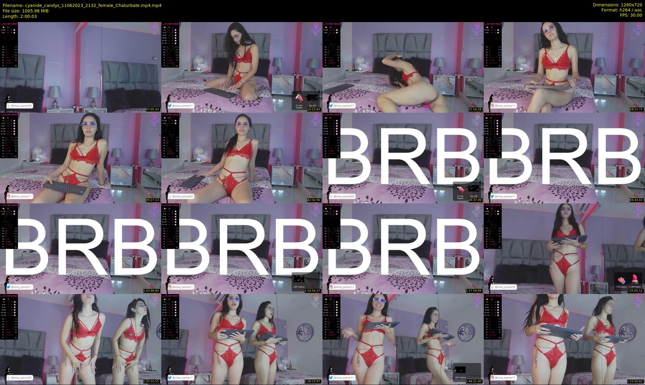 cyanide_candys — 121 minute Chaturbate female cam show recording, 720p, Jun 11, 2023