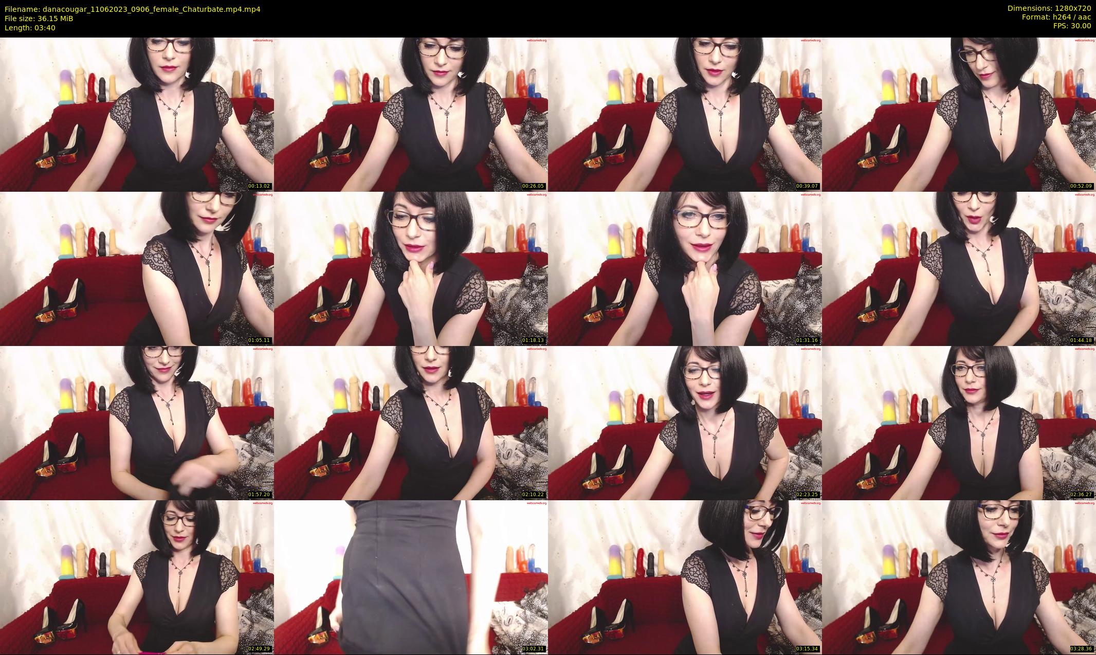 danacougar — 4 minute Chaturbate female cam show recording, 720p, Jun 11, 2023