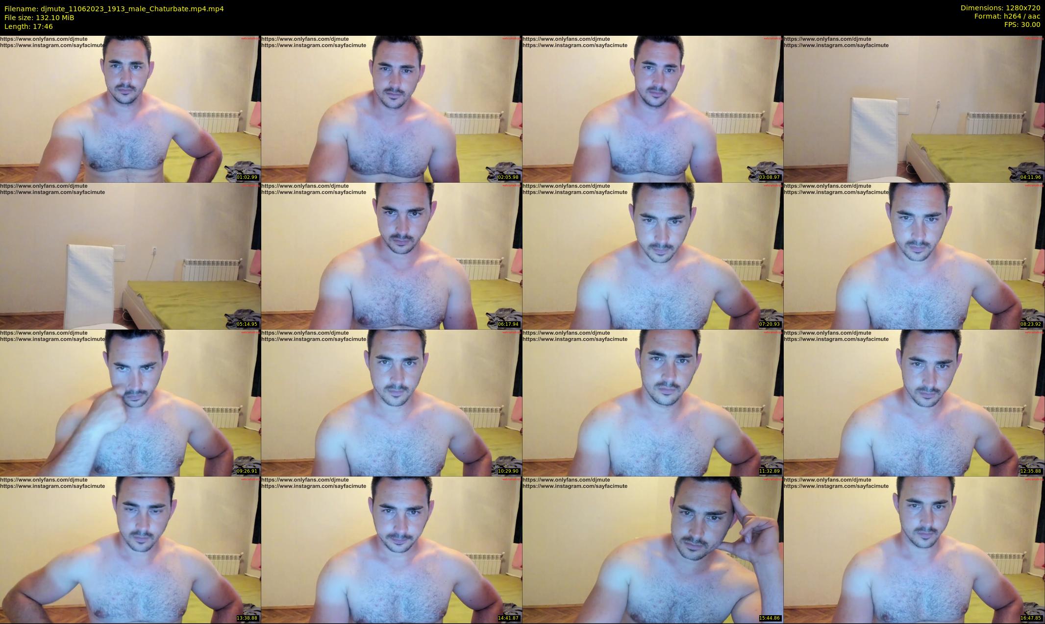 djmute — 18 minute Chaturbate male cam show recording, 720p, Jun 11, 2023