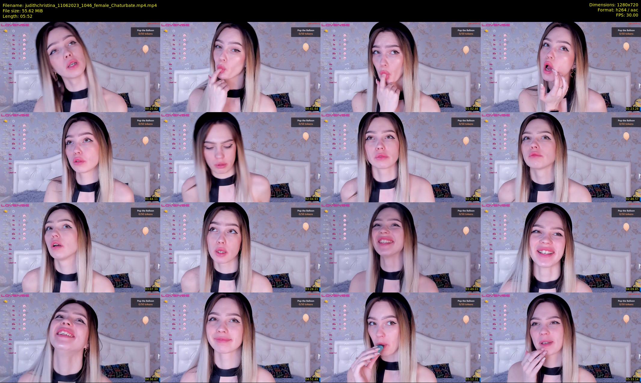 judithchristina — 6 minute Chaturbate female cam show recording, 720p, Jun 11, 2023