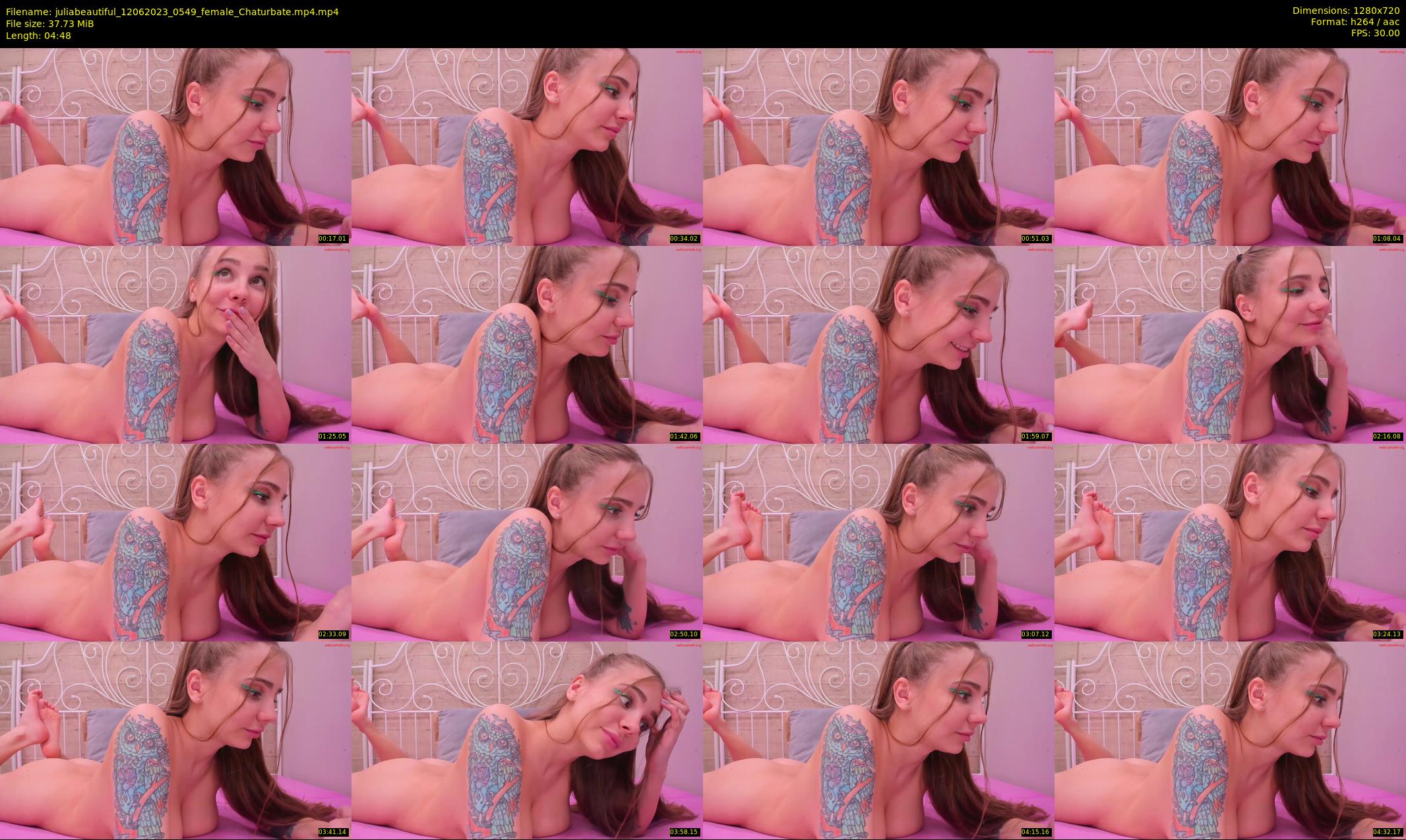 juliabeautiful — 5 minute Chaturbate female cam show recording, 720p, Jun 12, 2023