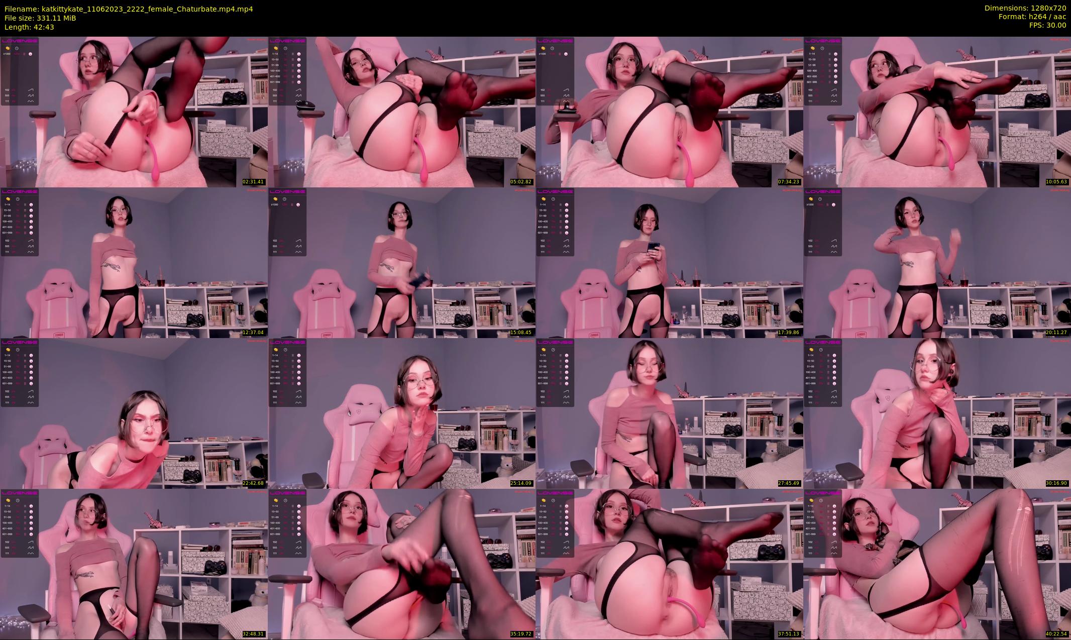 katkittykate — 43 minute Chaturbate female cam show recording, 720p, Jun 11, 2023