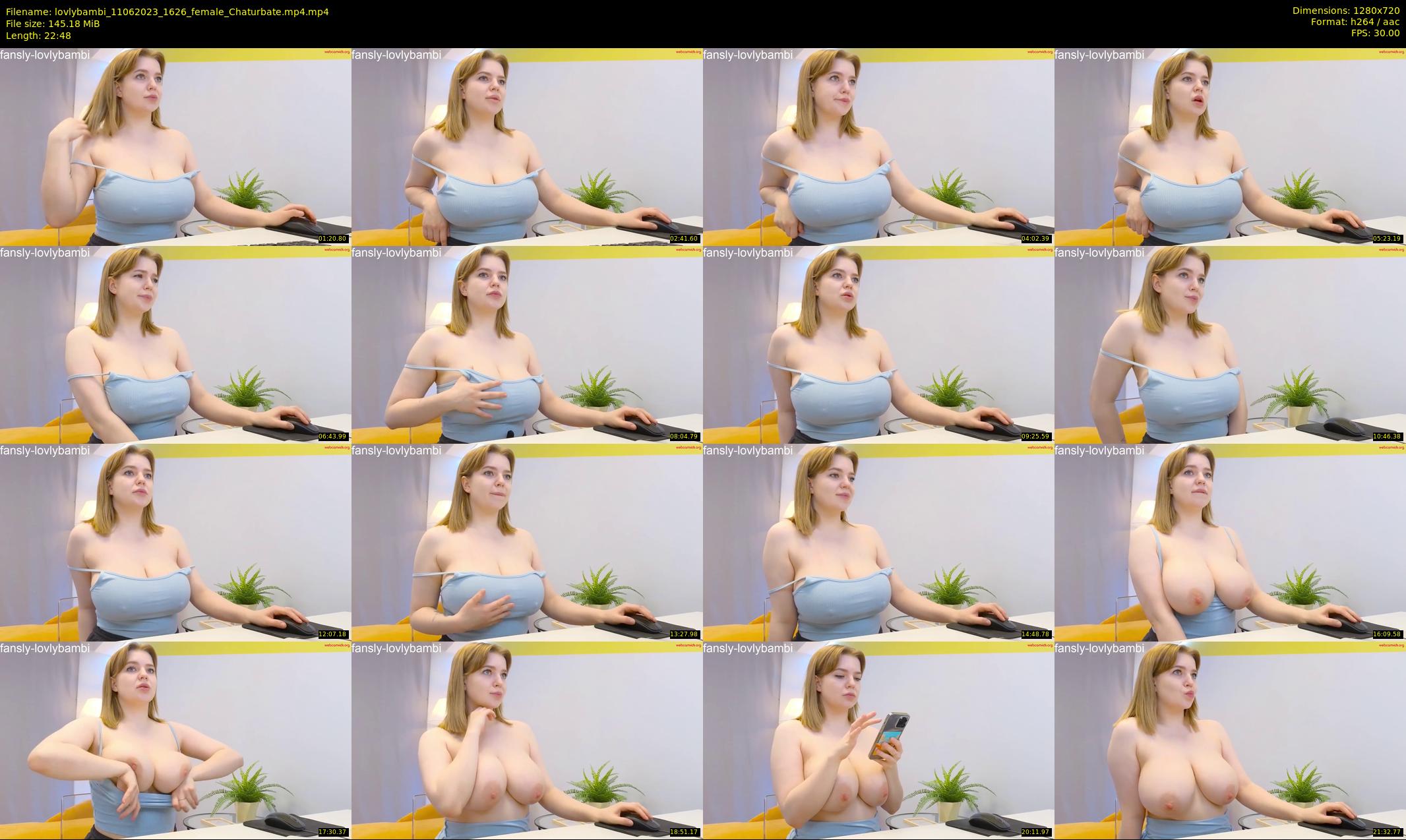 lovlybambi — 23 minute Chaturbate female cam show recording, 720p, Jun 11, 2023