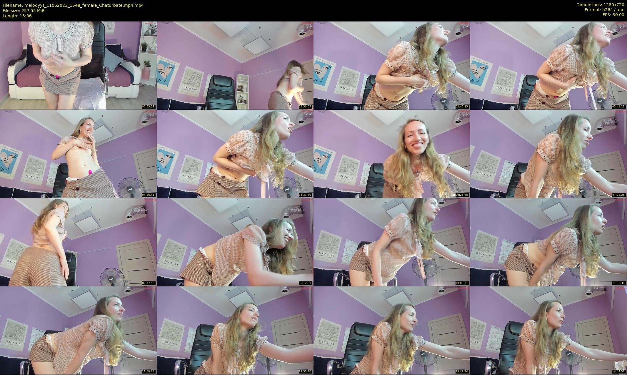 melodyys — 16 minute Chaturbate female cam show recording, 720p, Jun 11, 2023