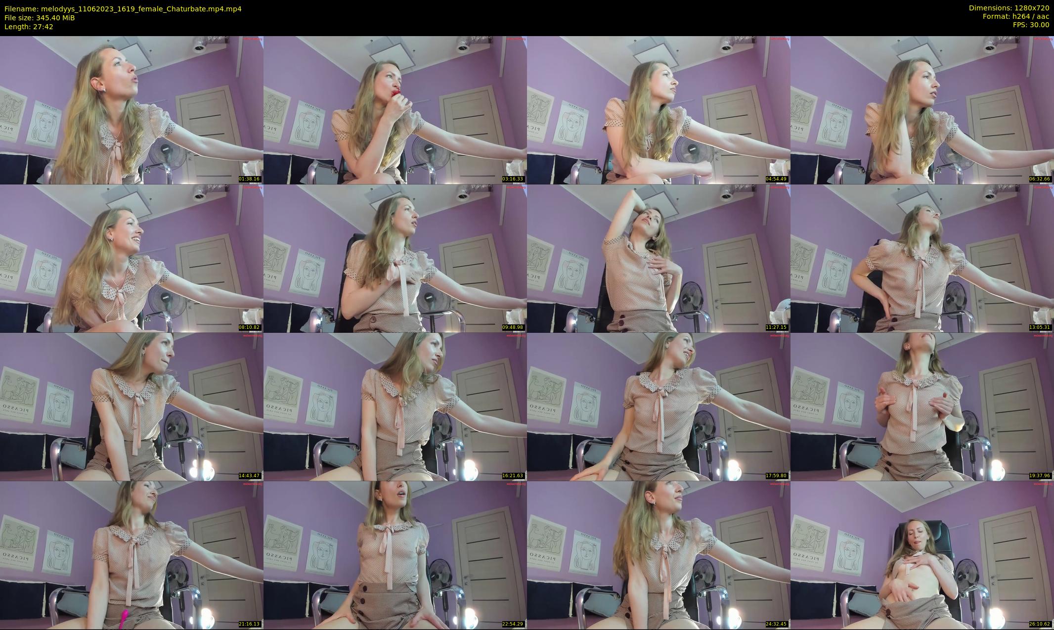 melodyys — 28 minute Chaturbate female cam show recording, 720p, Jun 11, 2023