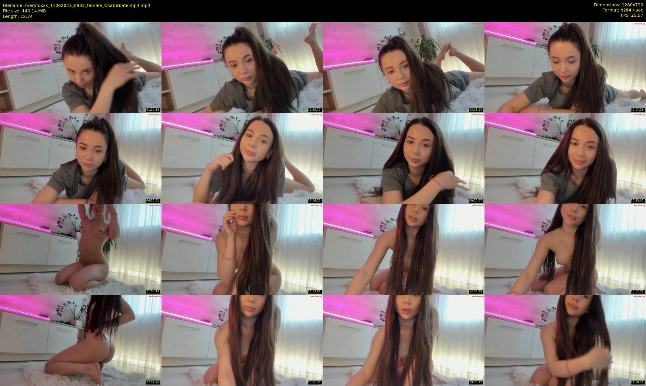 meryfoxxx — 23 minute Chaturbate female cam show recording, 720p, Jun 11, 2023