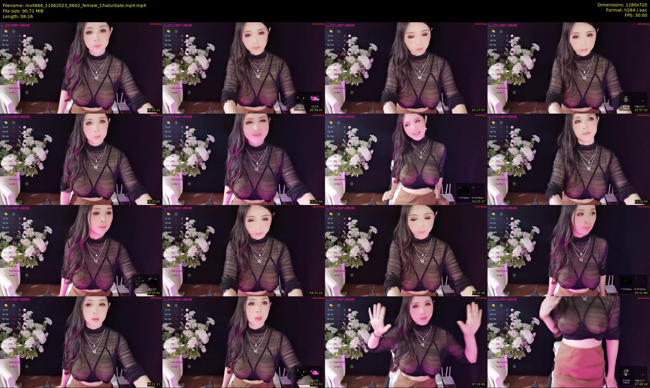 moli666 — 9 minute Chaturbate female cam show recording, 720p, Jun 11, 2023