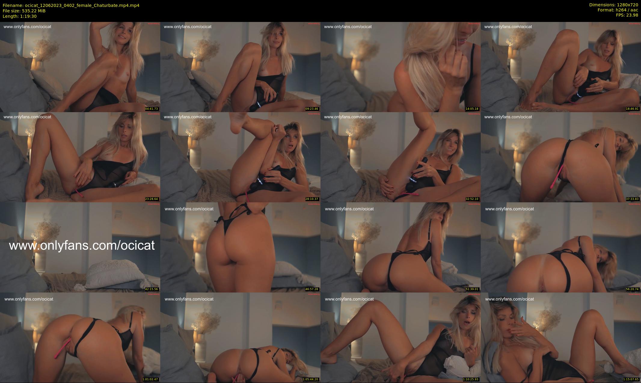 ocicat — 80 minute Chaturbate female cam show recording, 720p, Jun 12, 2023