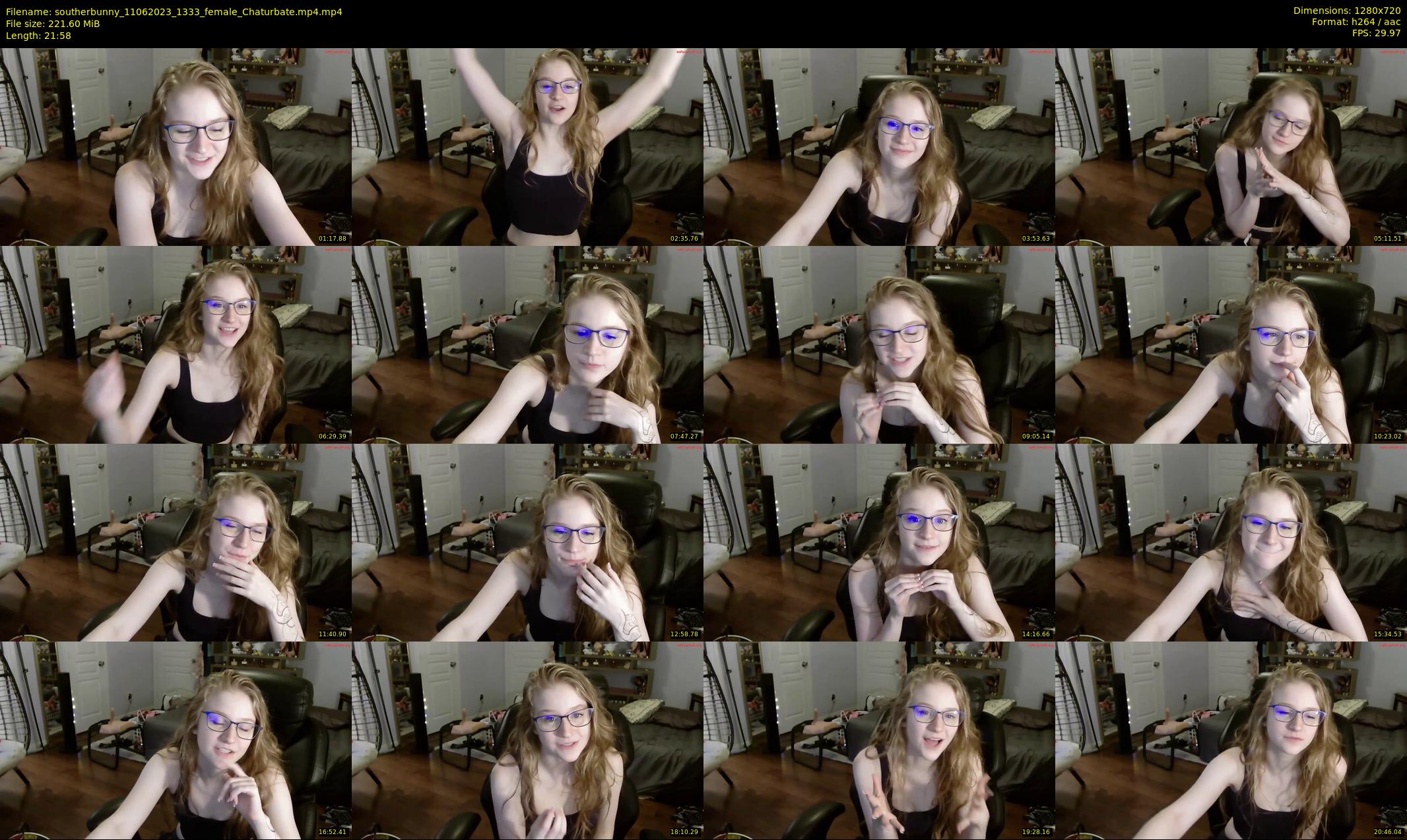 southerbunny — 22 minute Chaturbate female cam show recording, 720p, Jun 11, 2023
