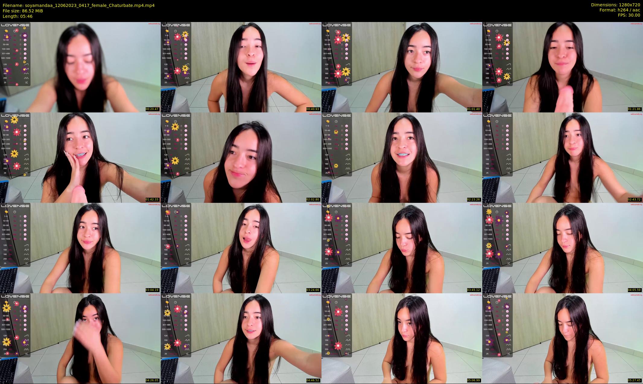 soyamandaa — 6 minute Chaturbate female cam show recording, 720p, Jun 12, 2023