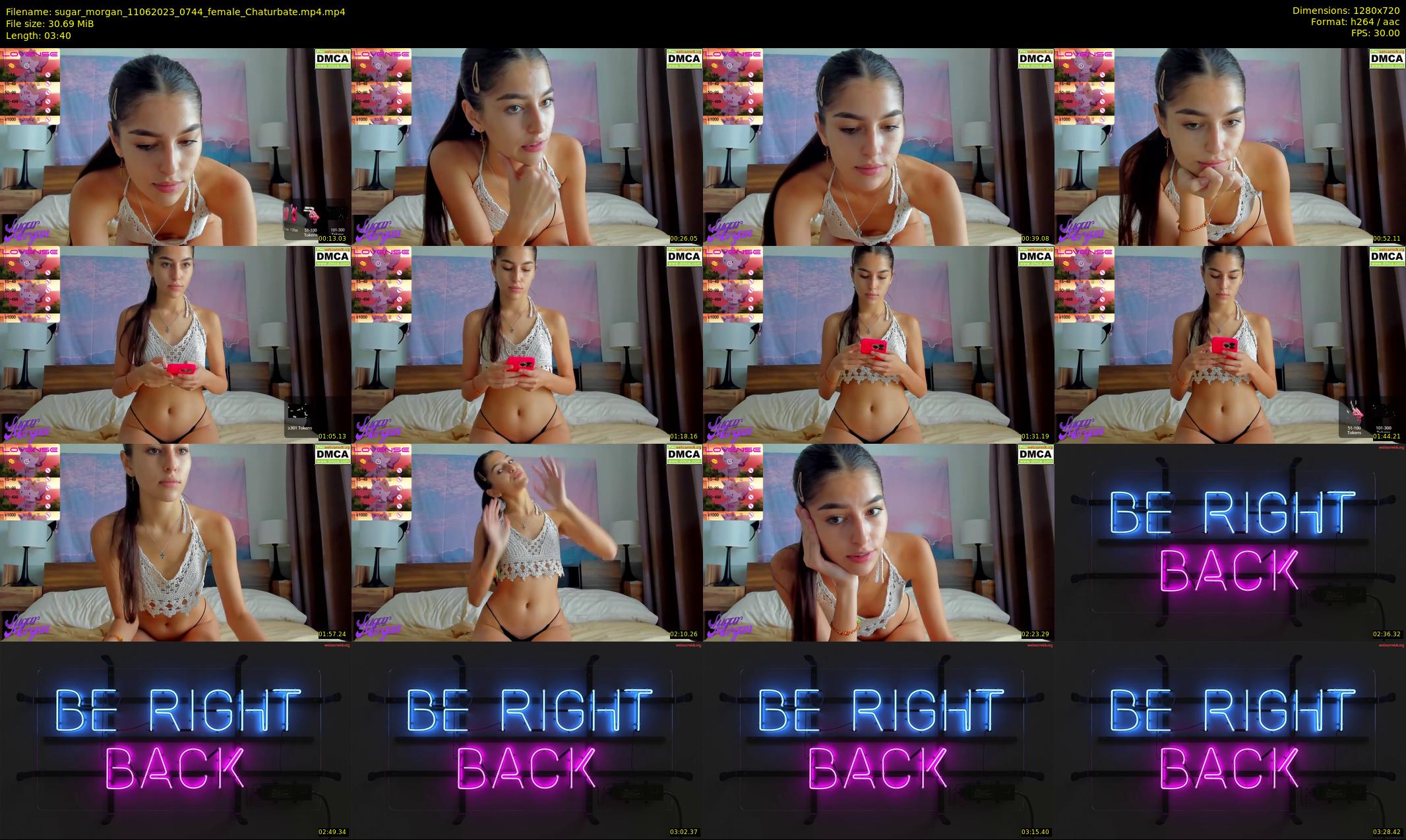 sugar_morgan — 4 minute Chaturbate female cam show recording, 720p, Jun 11, 2023