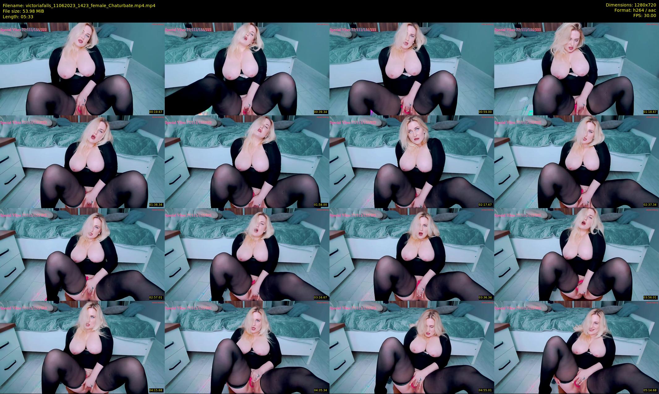victoriafalls — 6 minute Chaturbate female cam show recording, 720p, Jun 11, 2023