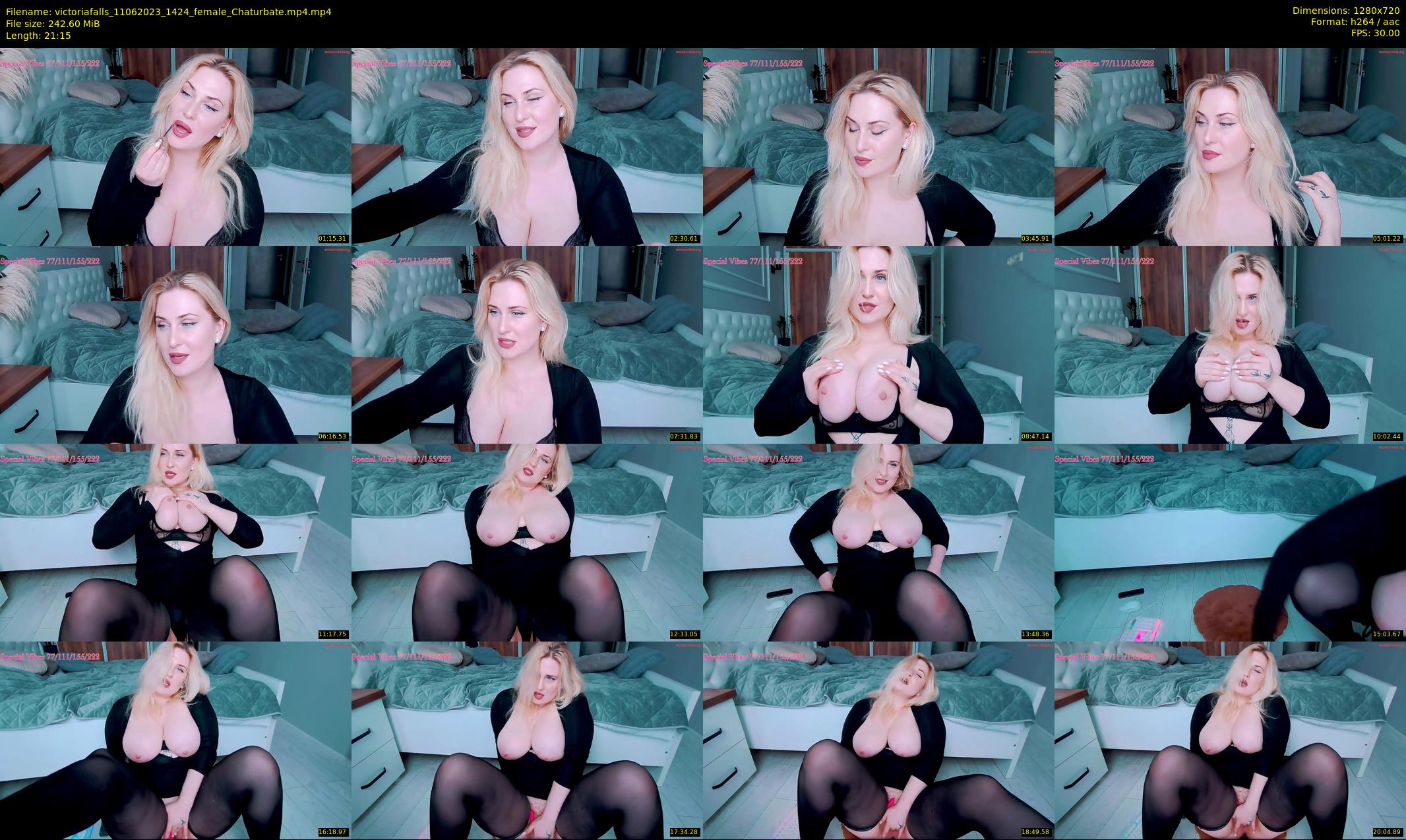 victoriafalls — 22 minute Chaturbate female cam show recording, 720p, Jun 11, 2023