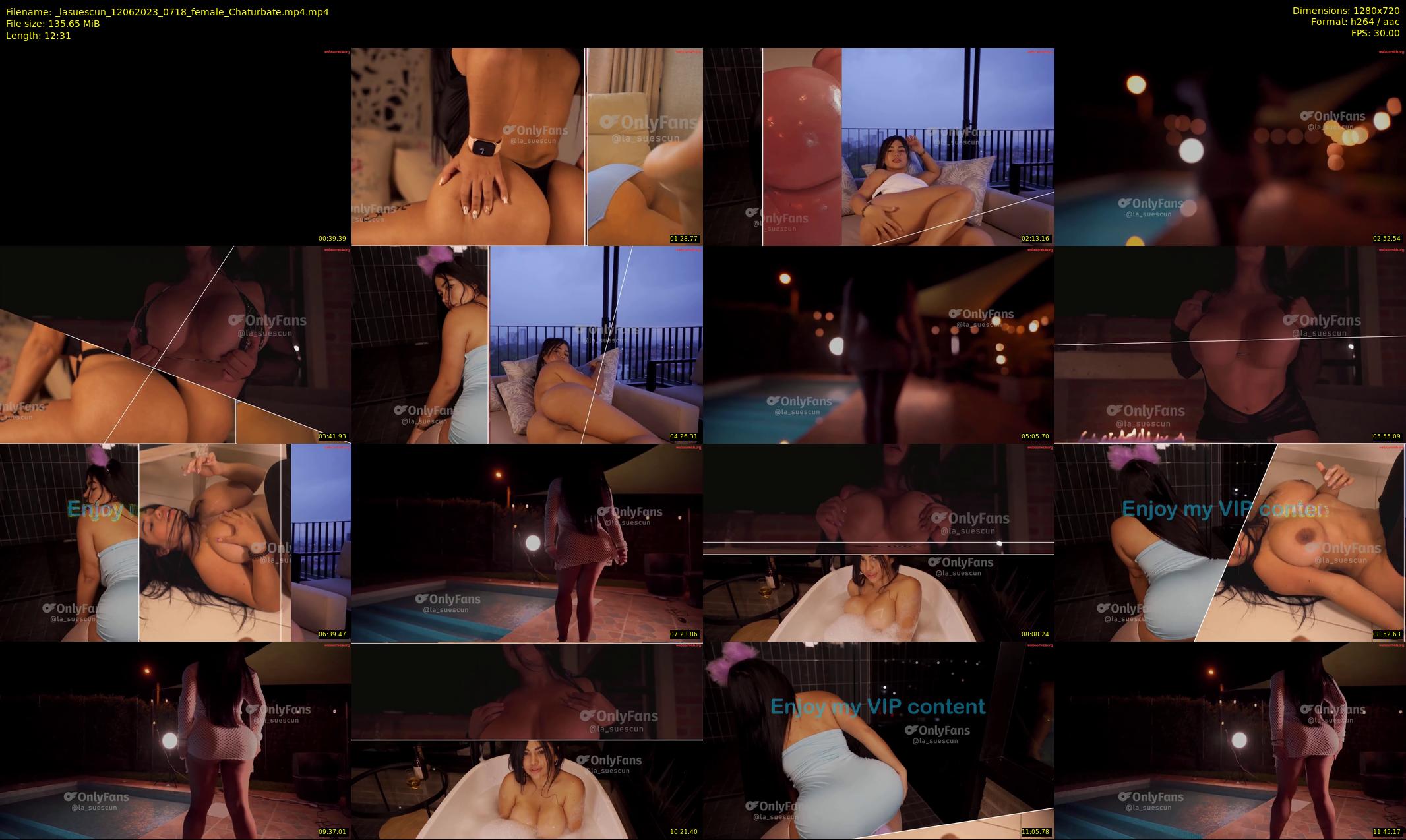 _lasuescun — 13 minute Chaturbate female cam show recording, 720p, Jun 12, 2023
