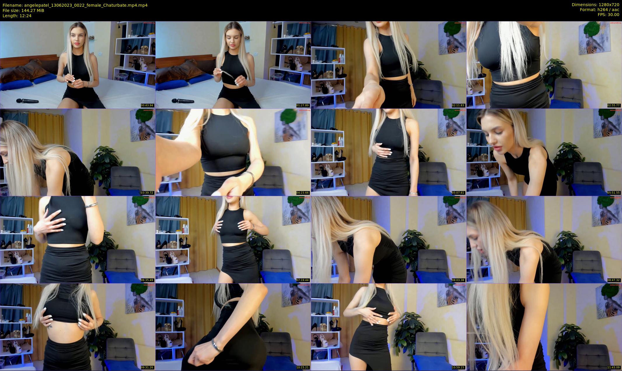 angelepatel — 13 minute Chaturbate female cam show recording, 720p, Jun 13, 2023
