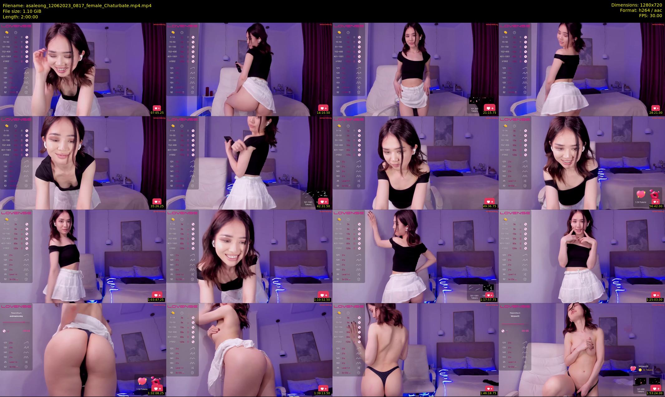 asaleong — 120 minute Chaturbate female cam show recording, 720p, Jun 12, 2023