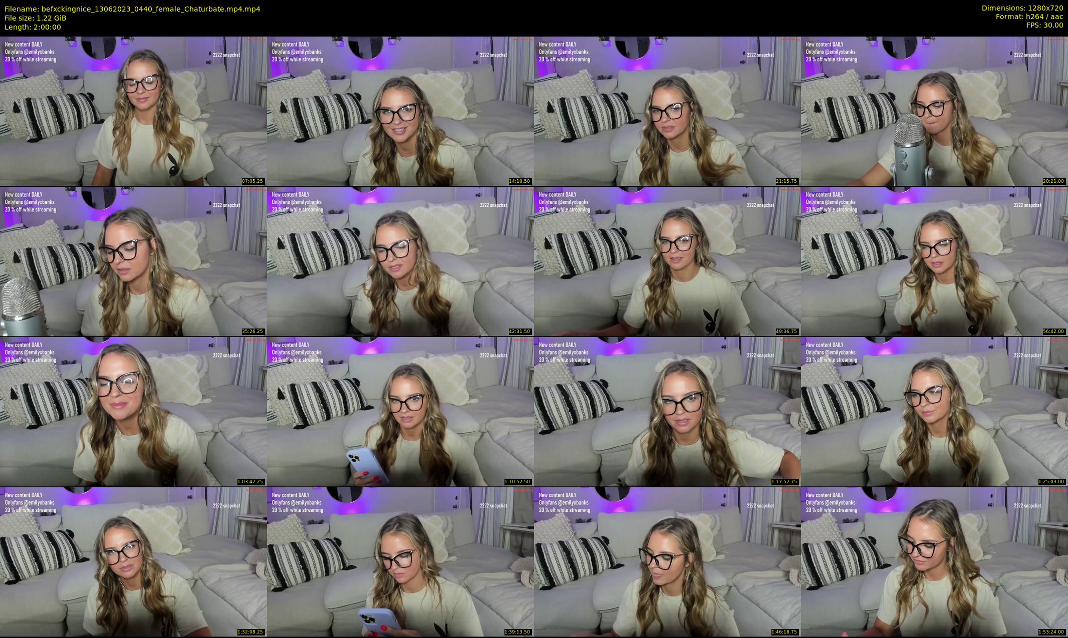 befxckingnice — 120 minute Chaturbate female cam show recording, 720p, Jun 13, 2023