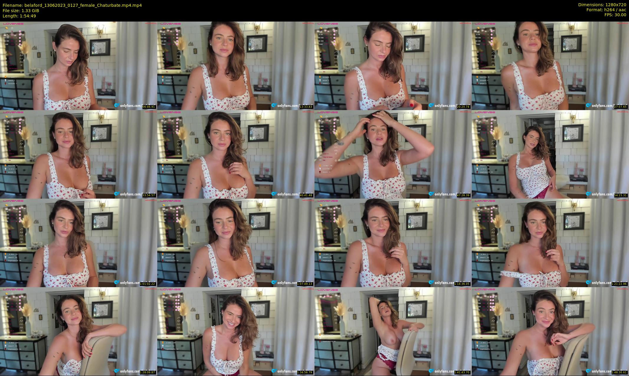 belaford — 115 minute Chaturbate female cam show recording, 720p, Jun 13, 2023