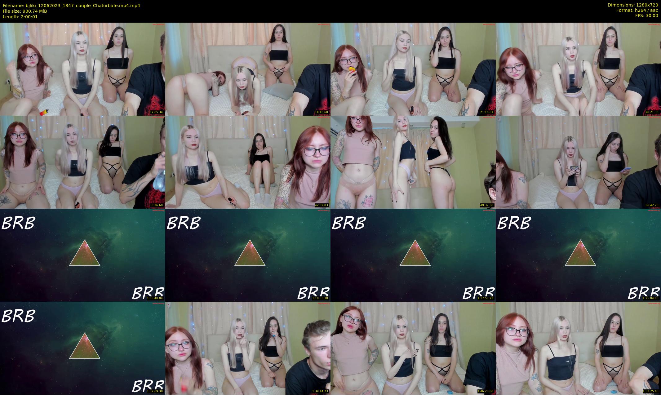 bjliki — 121 minute Chaturbate couple cam show recording, 720p, Jun 12, 2023