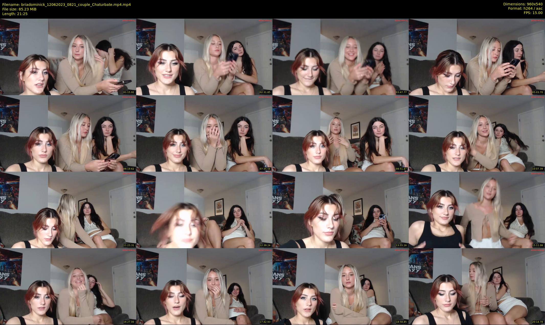 briadominick — 22 minute Chaturbate couple cam show recording, 480p, Jun 12, 2023