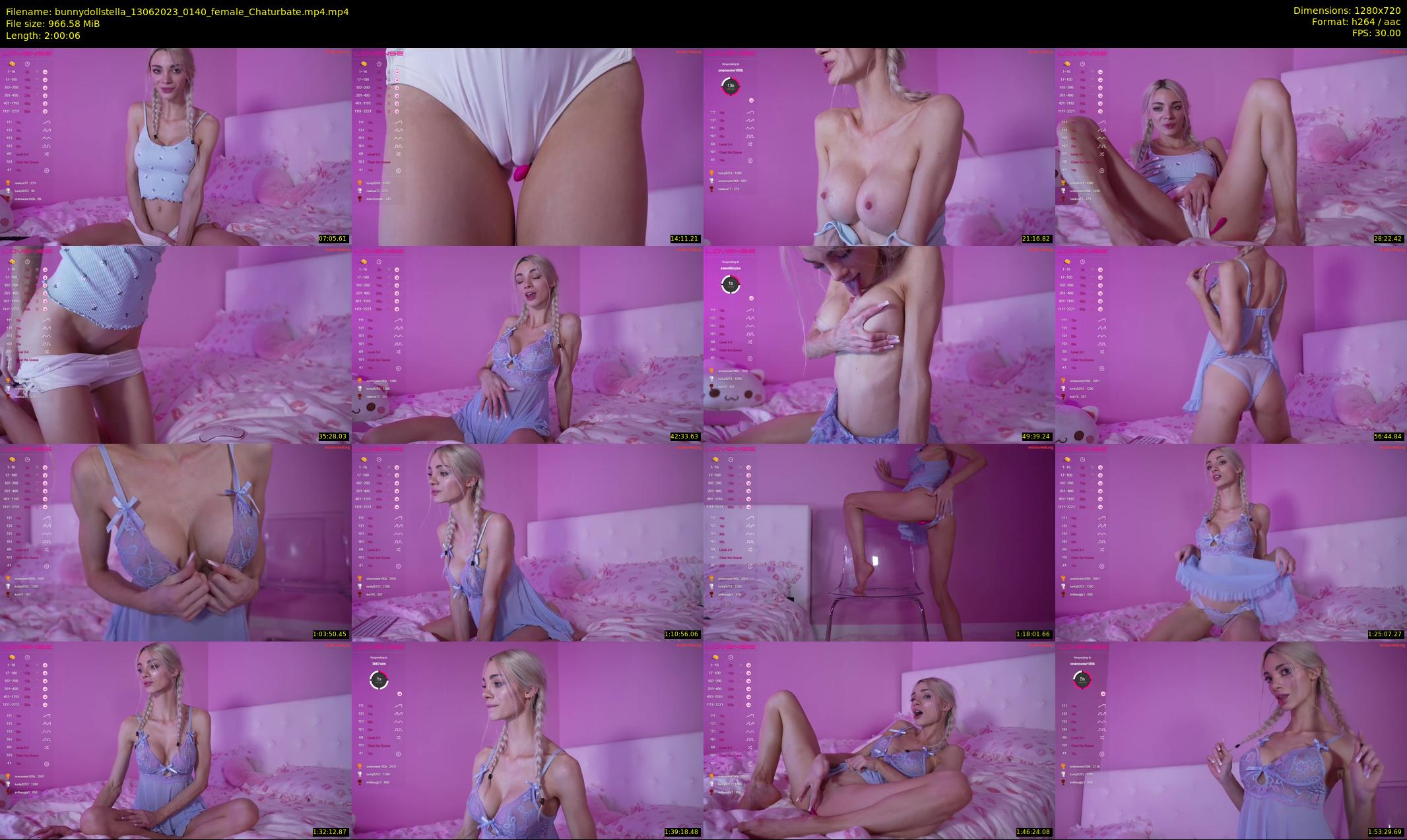 bunnydollstella — 121 minute Chaturbate female cam show recording, 720p, Jun 13, 2023