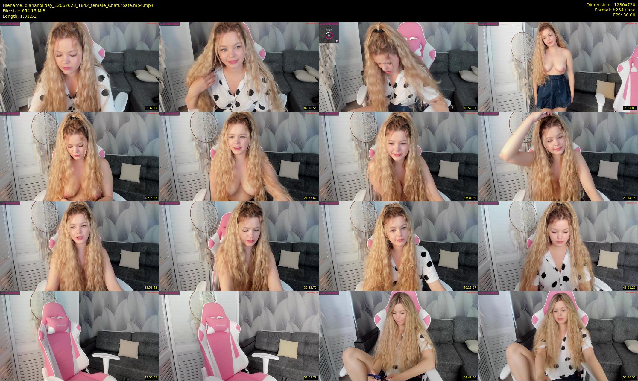 dianaholiday — 62 minute Chaturbate female cam show recording, 720p, Jun 12, 2023