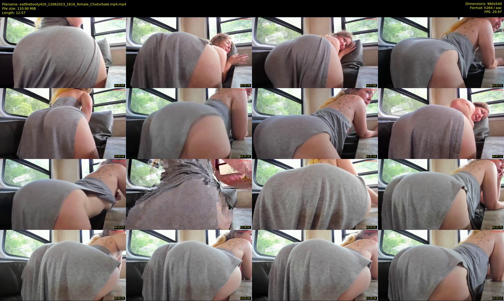 eatthebooty420 — 13 minute Chaturbate female cam show recording, 480p, Jun 12, 2023