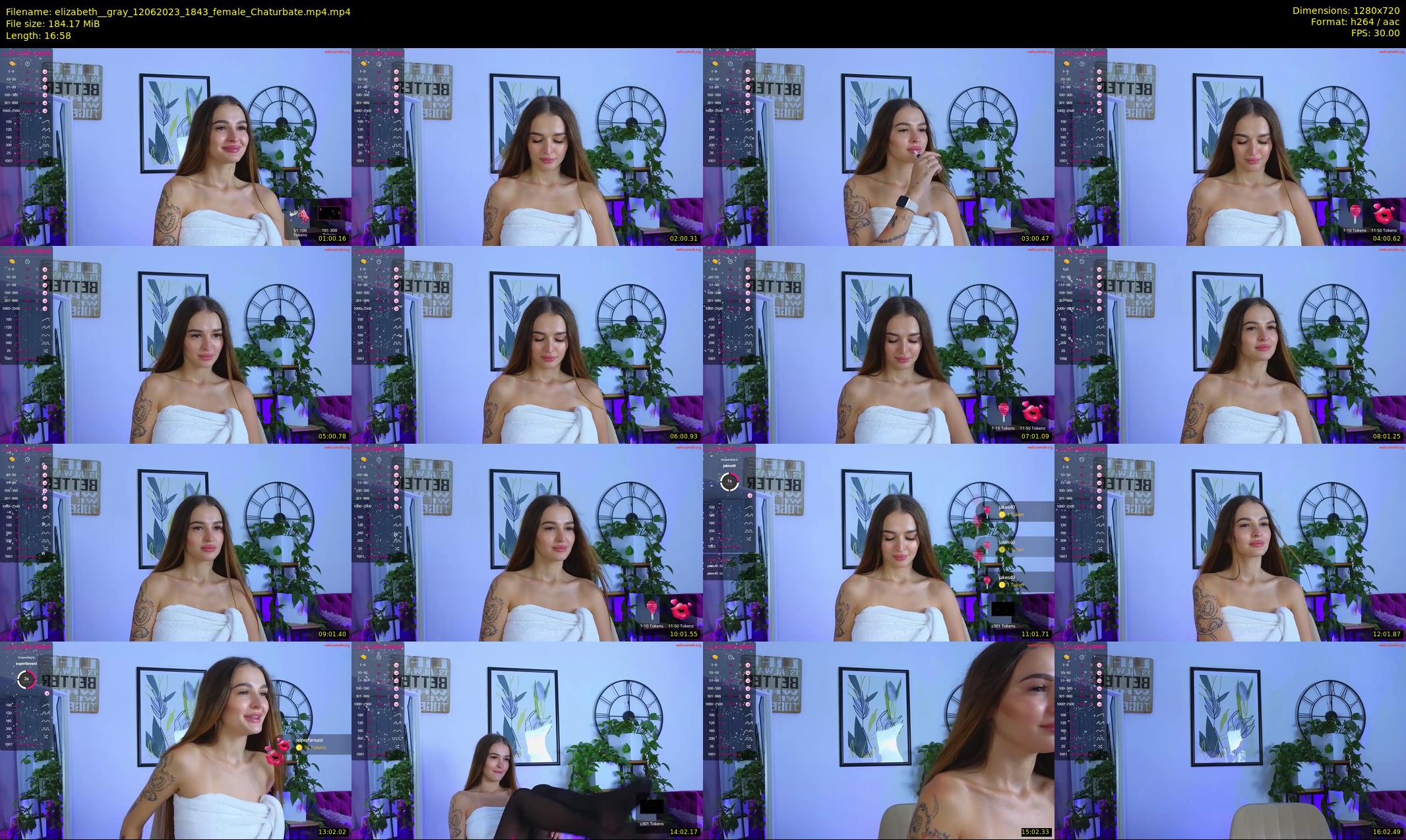elizabeth__gray — 17 minute Chaturbate female cam show recording, 720p, Jun 12, 2023