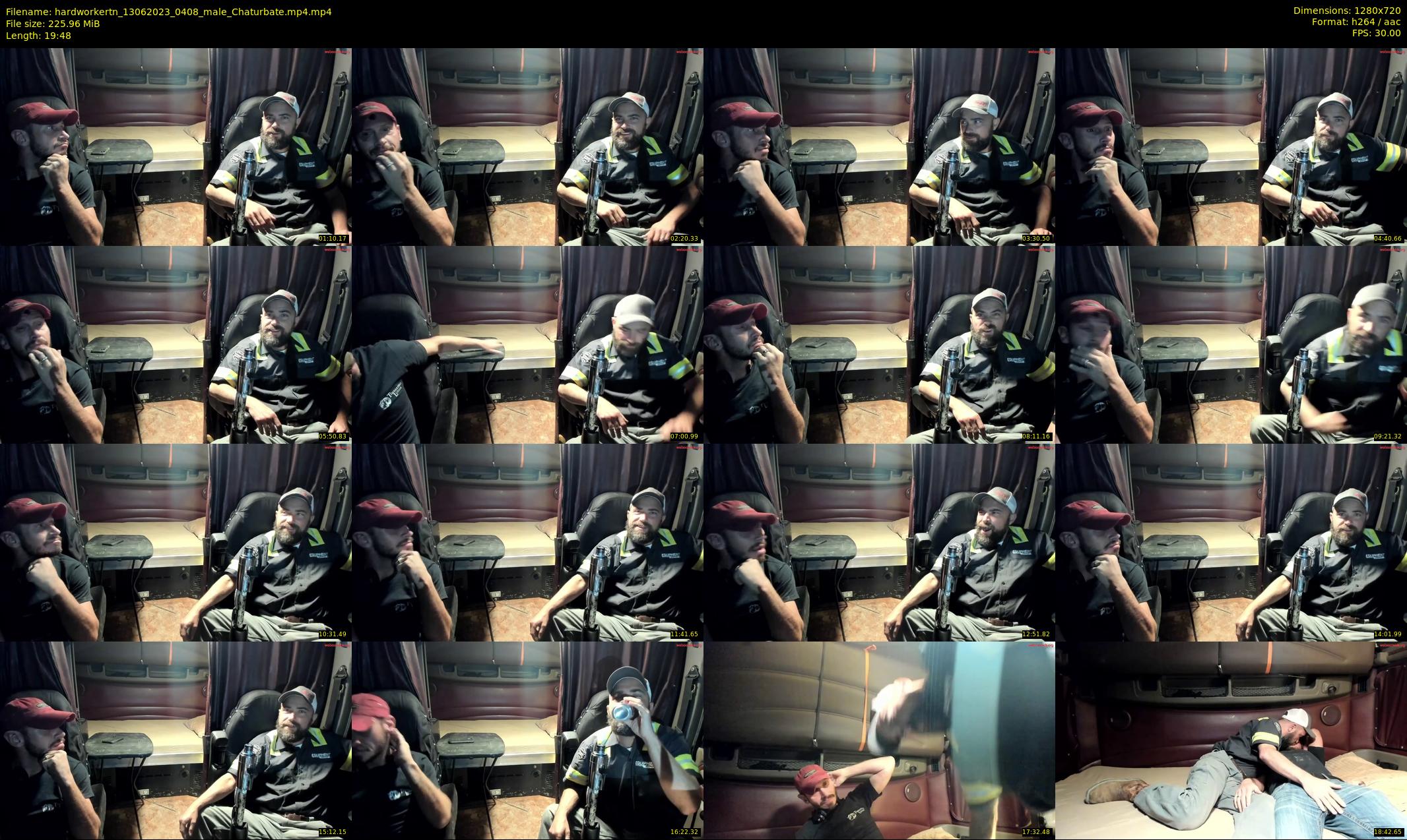 hardworkertn — 20 minute Chaturbate male cam show recording, 720p, Jun 13, 2023