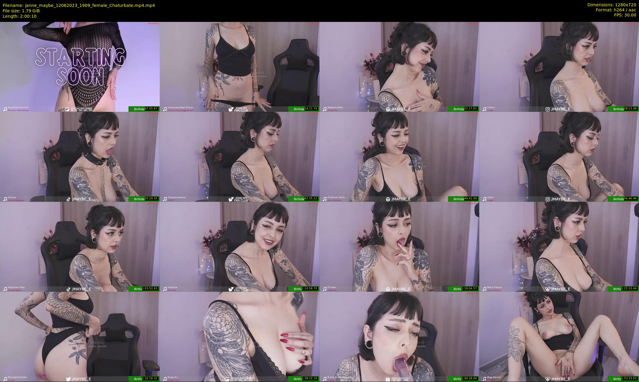 janne_maybe — 121 minute Chaturbate female cam show recording, 720p, Jun 12, 2023
