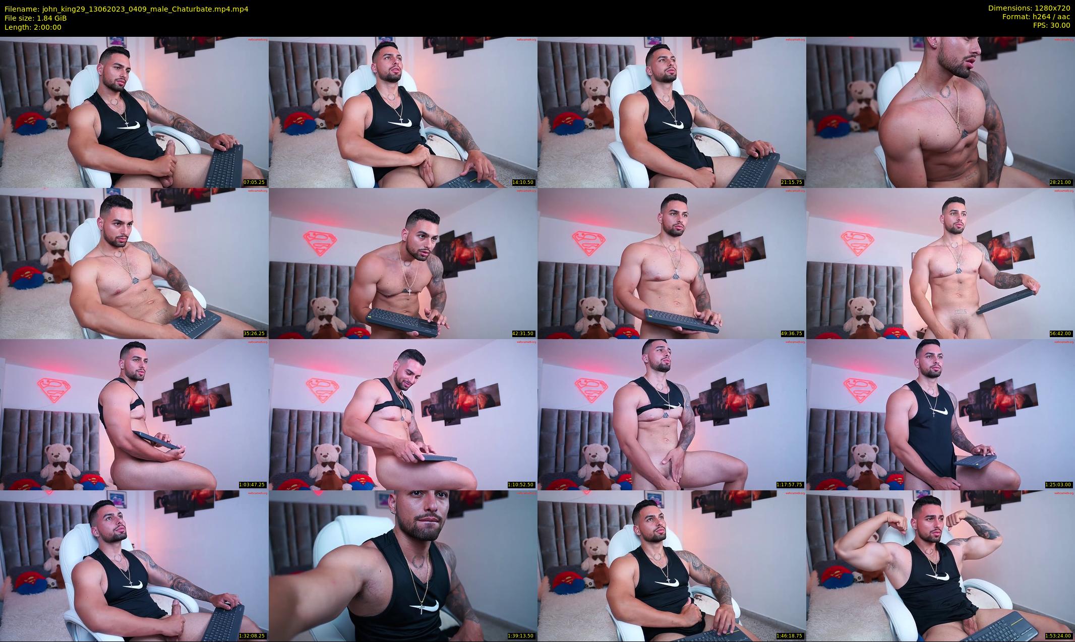 john_king29 — 120 minute Chaturbate male cam show recording, 720p, Jun 13, 2023
