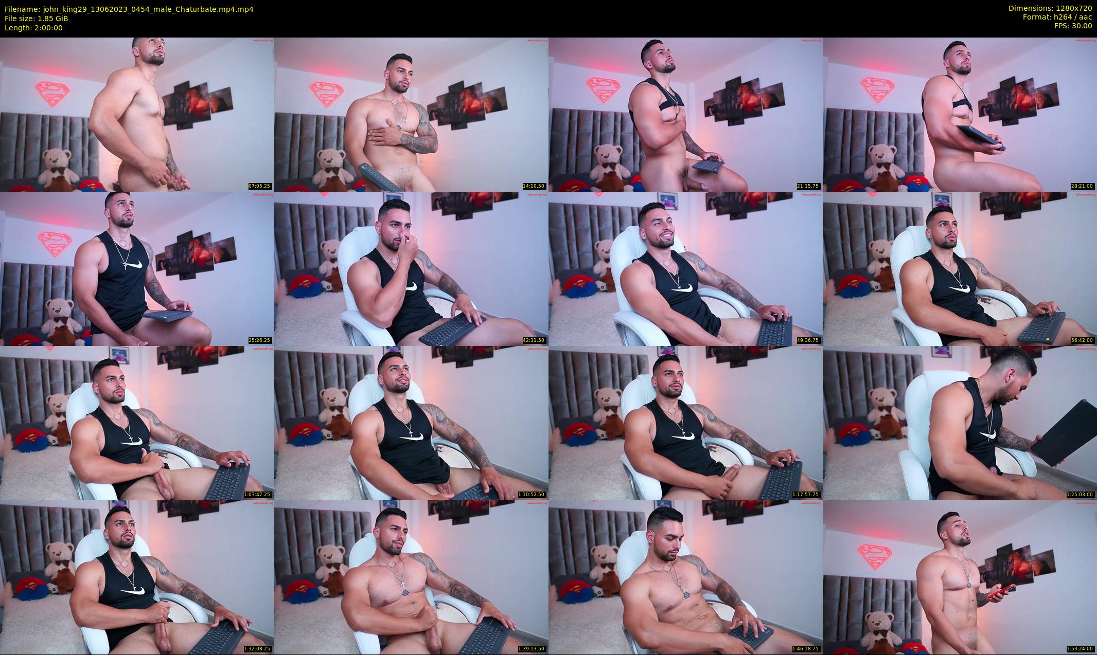 john_king29 — 120 minute Chaturbate male cam show recording, 720p, Jun 13, 2023
